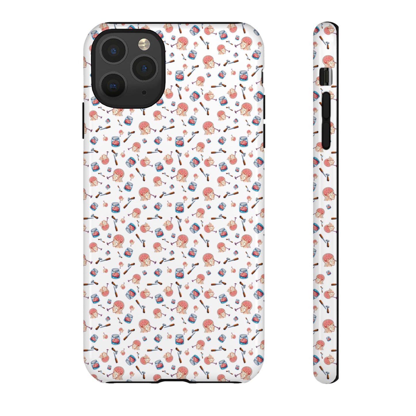 Lobotomy design Tough Phone Case – Durable Protective Cover with lobotomy Pattern