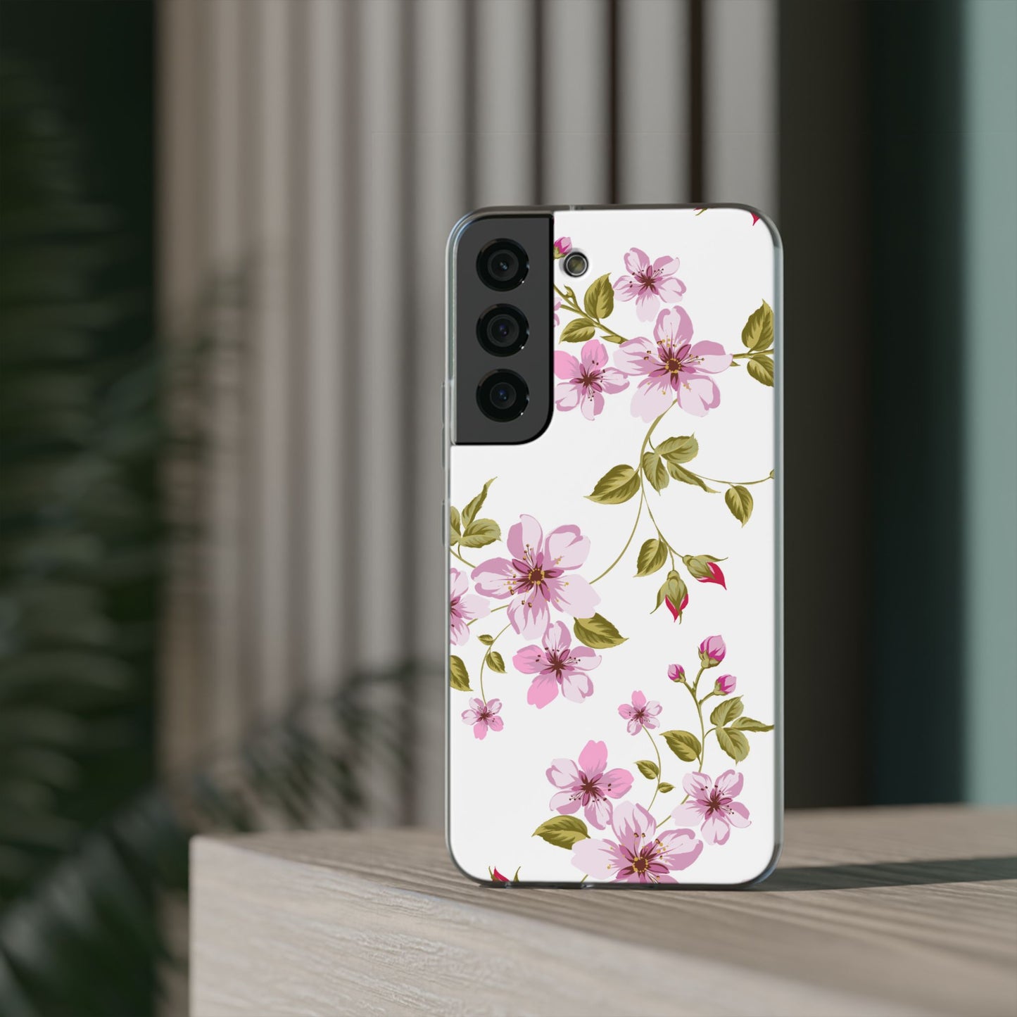 Floral Pink Blossom Phone Case — Slim Flexi Protective Case