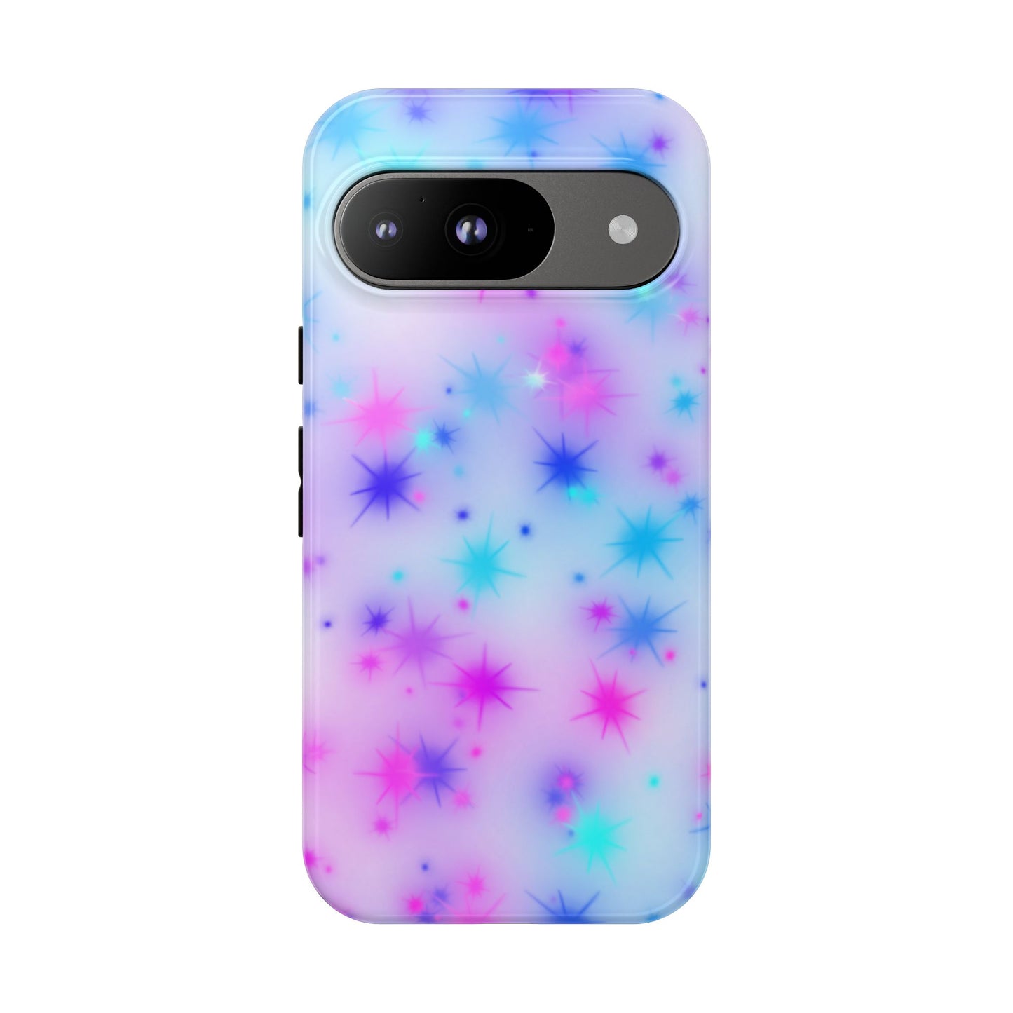 Galaxy Sparkle Tough Phone Case - Pastel Starburst Protective Cover
