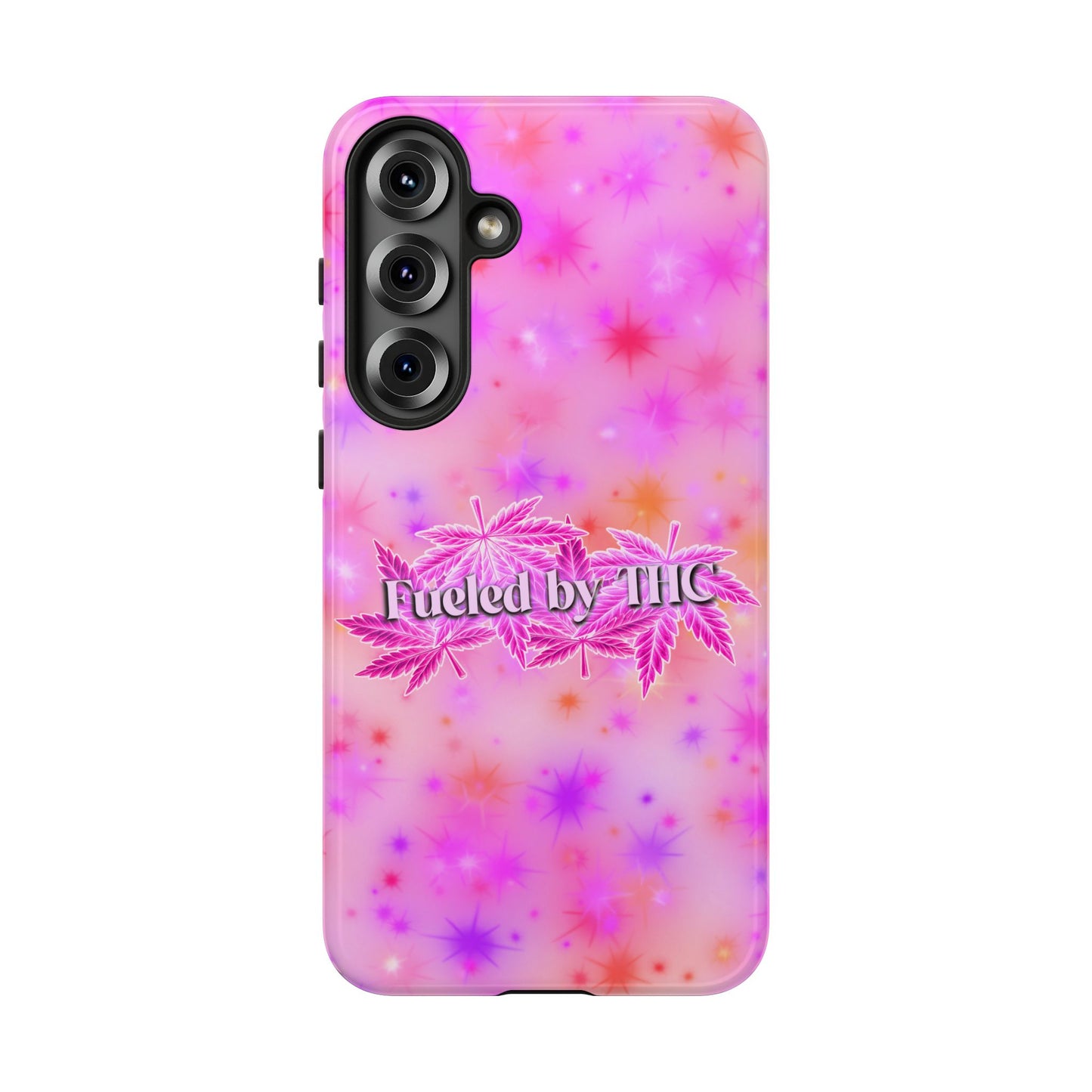 Tough Case — "Fueled by THC" Pink Tie-Dye Phone Cover
