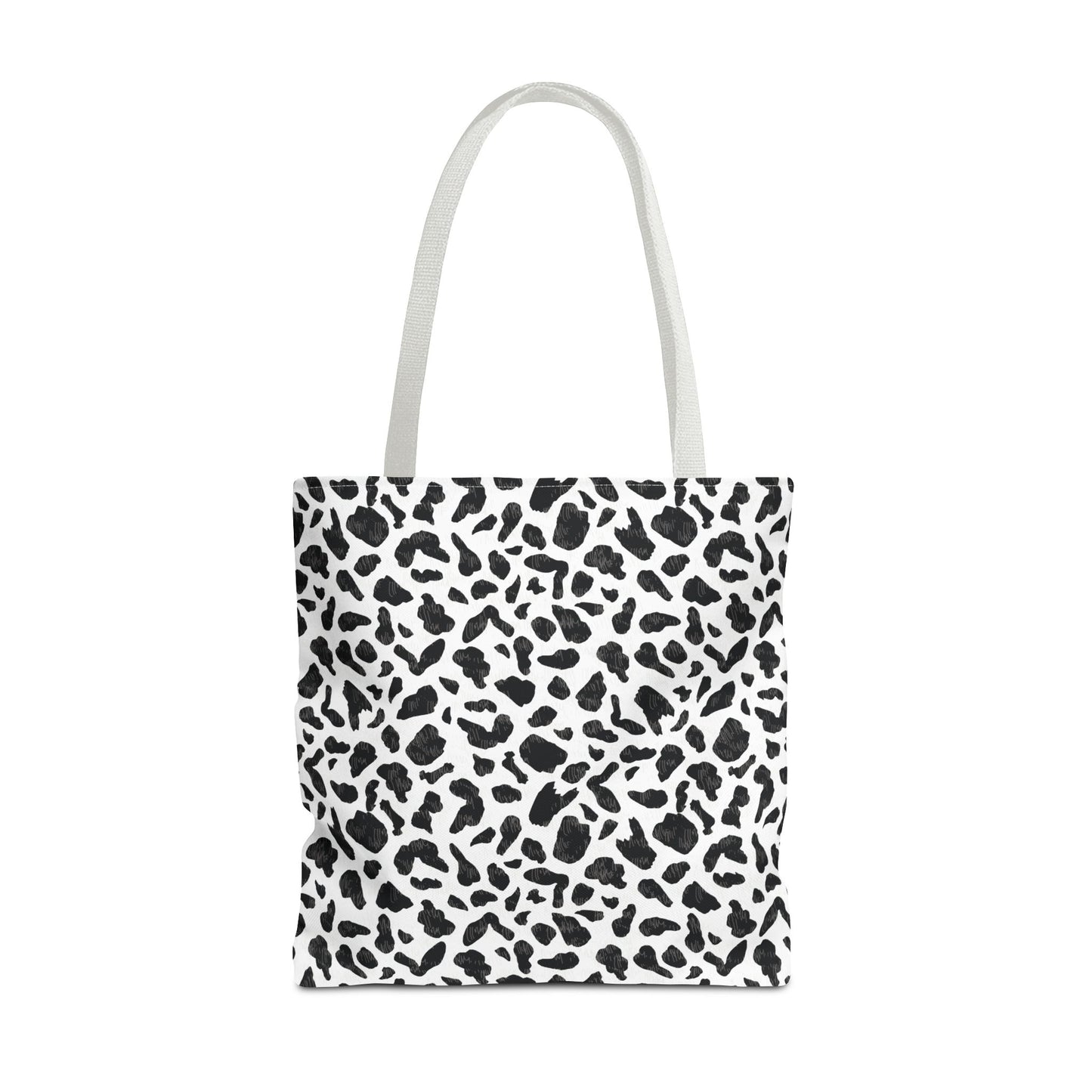 Cow Print Tote Bag – Black & White AOP Canvas Tote