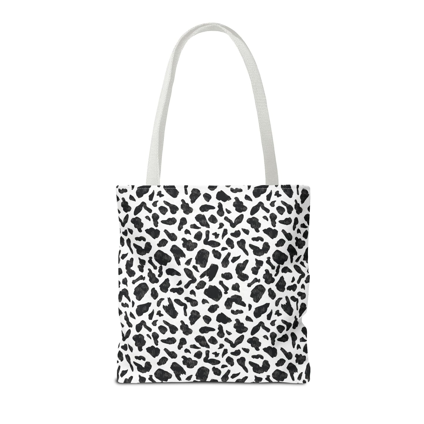 Cow Print Tote Bag – Black & White AOP Canvas Tote