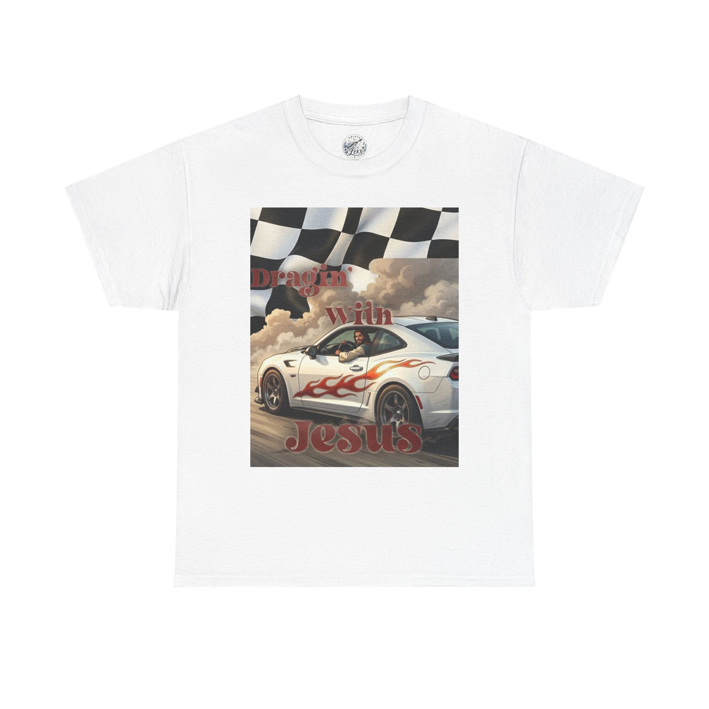 Racing With Jesus T-Shirt — Faith & Speed Graphic Tee
