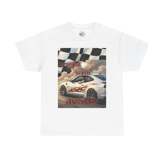 Racing With Jesus T-Shirt — Faith & Speed Graphic Tee