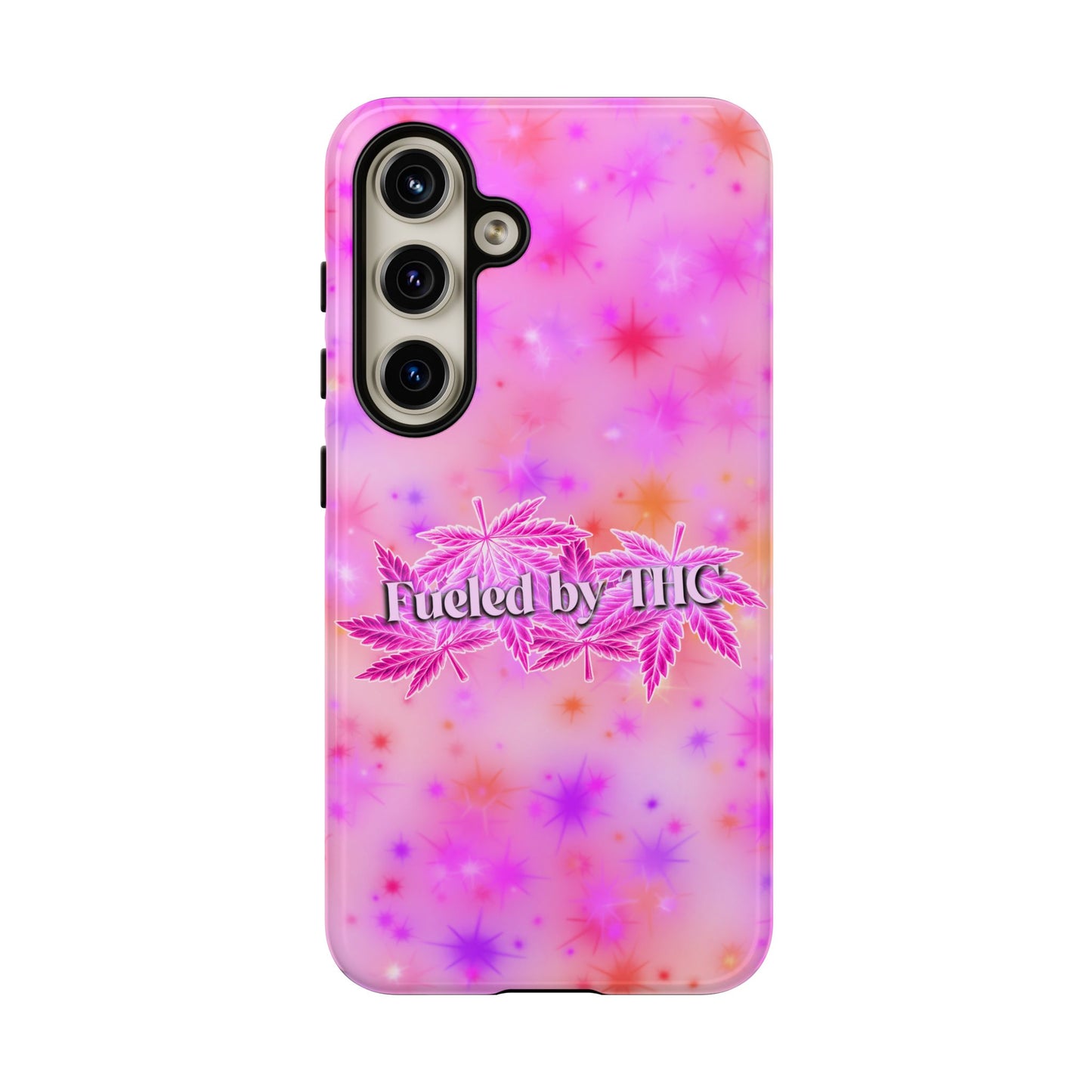 Tough Case — "Fueled by THC" Pink Tie-Dye Phone Cover