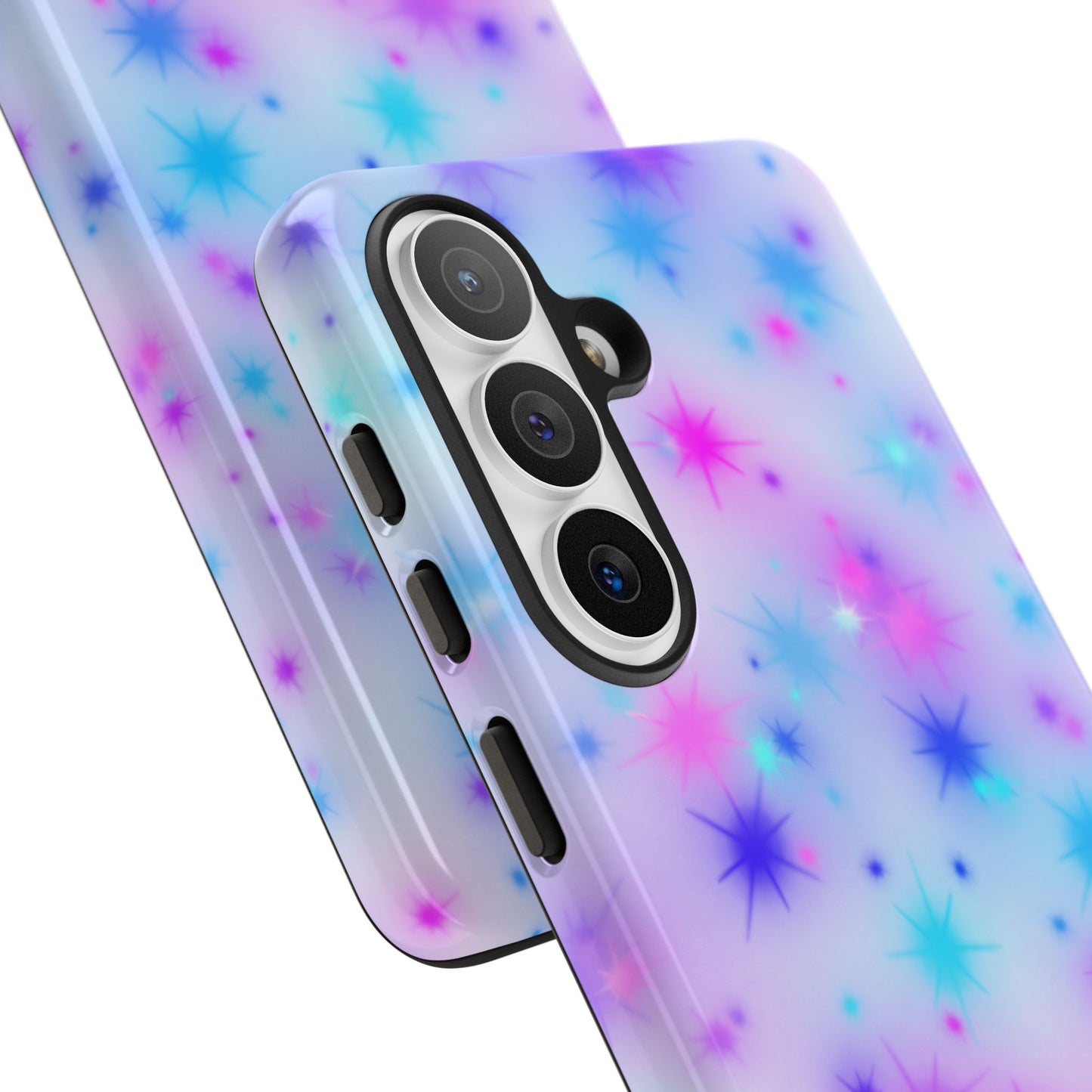 Galaxy Sparkle Tough Phone Case - Pastel Starburst Protective Cover