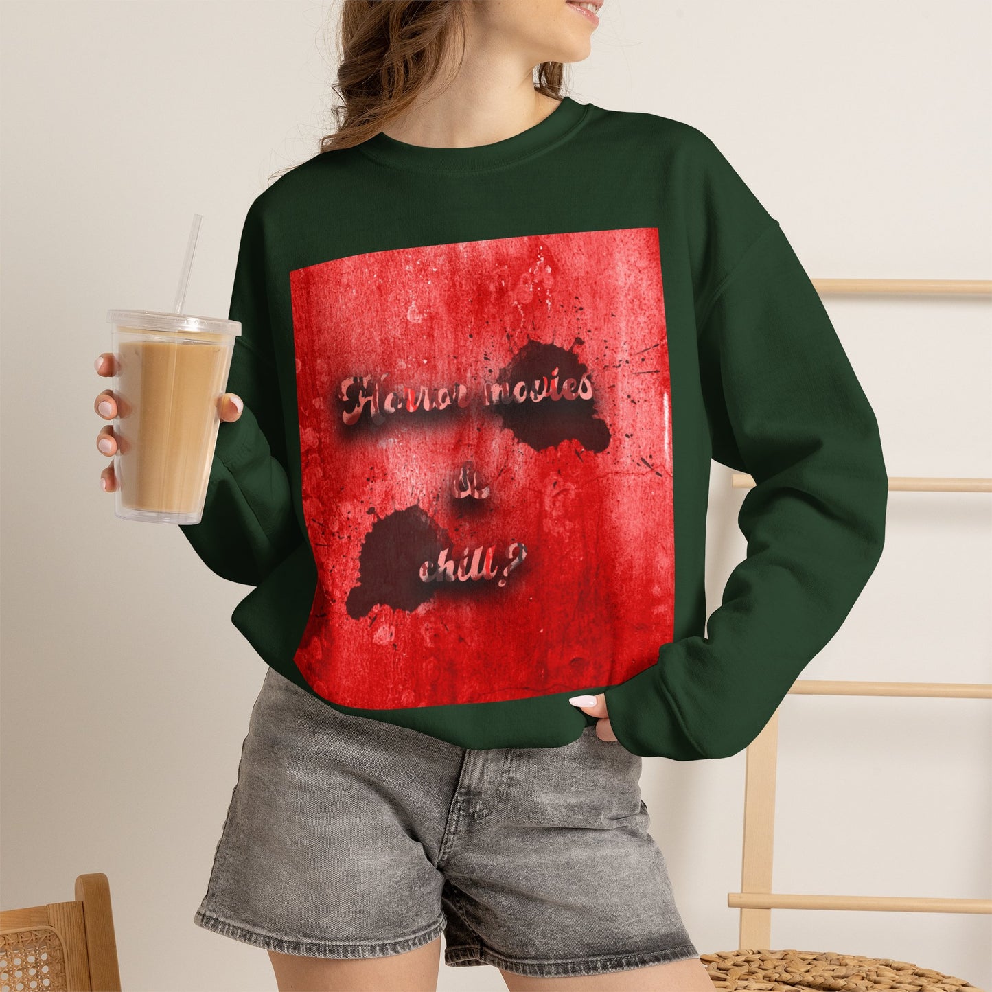 Horror movies & chill Unisex Heavy Blend™ Crewneck Sweatshirt