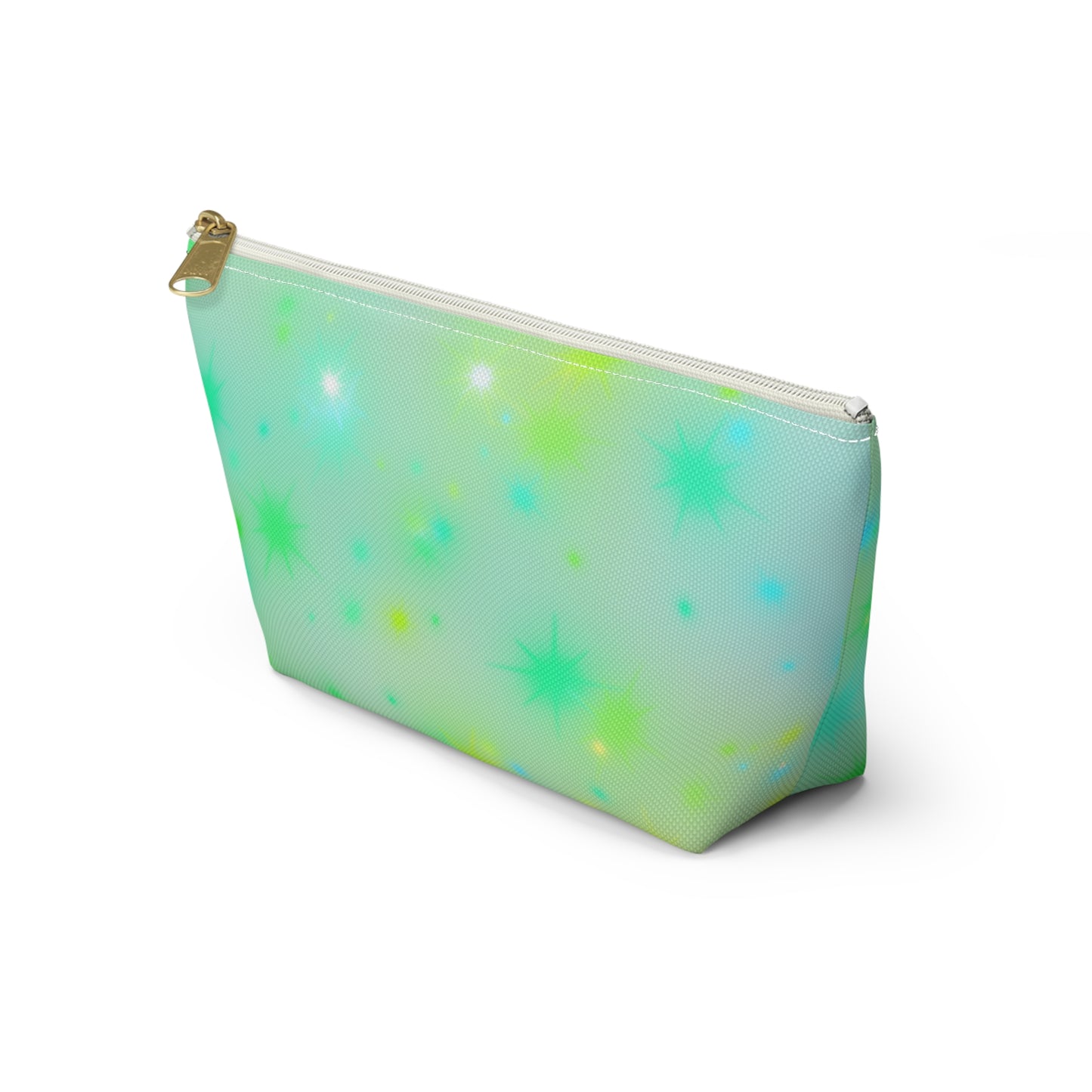 Starburst Accessory Pouch — Mint Green Cosmetic Bag