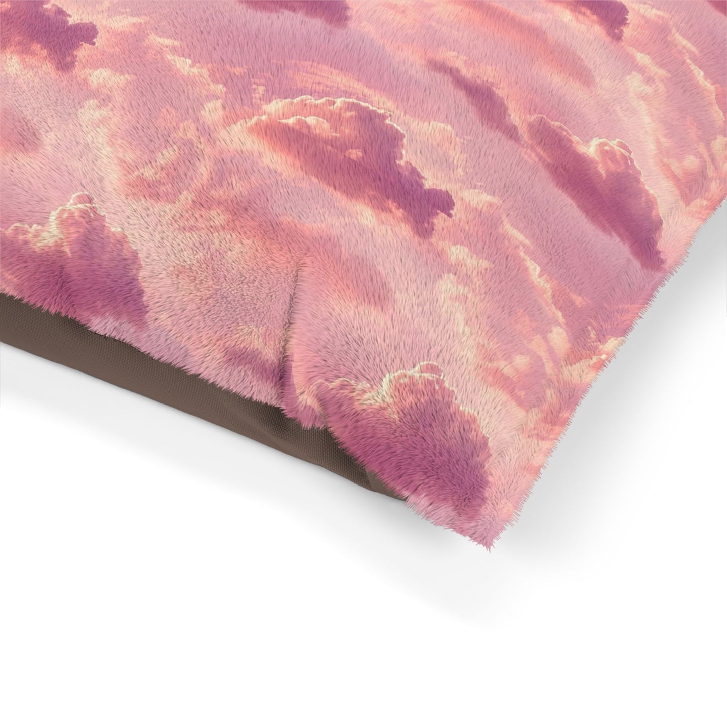 Dreamy Pink Cloud Pet Bed — Soft Plush Dog & Cat Cushion