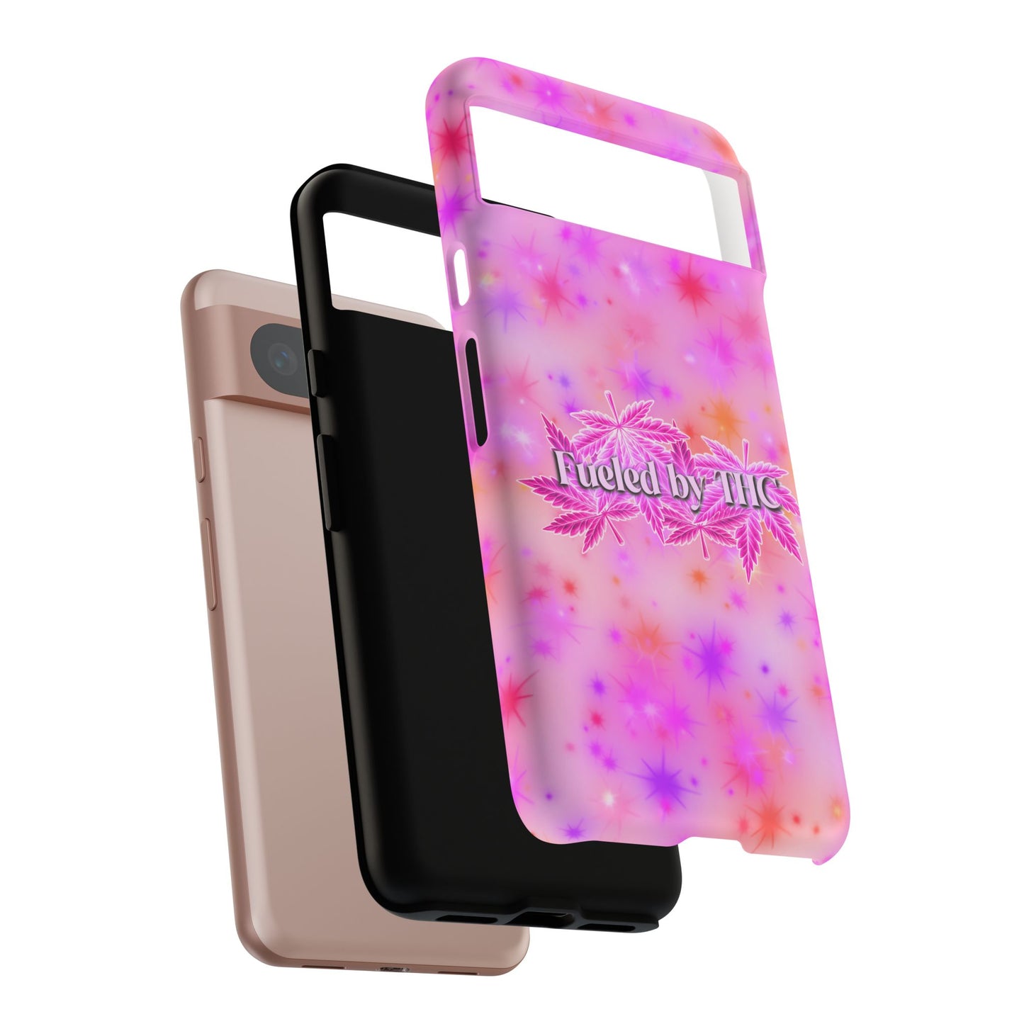 Tough Case — "Fueled by THC" Pink Tie-Dye Phone Cover