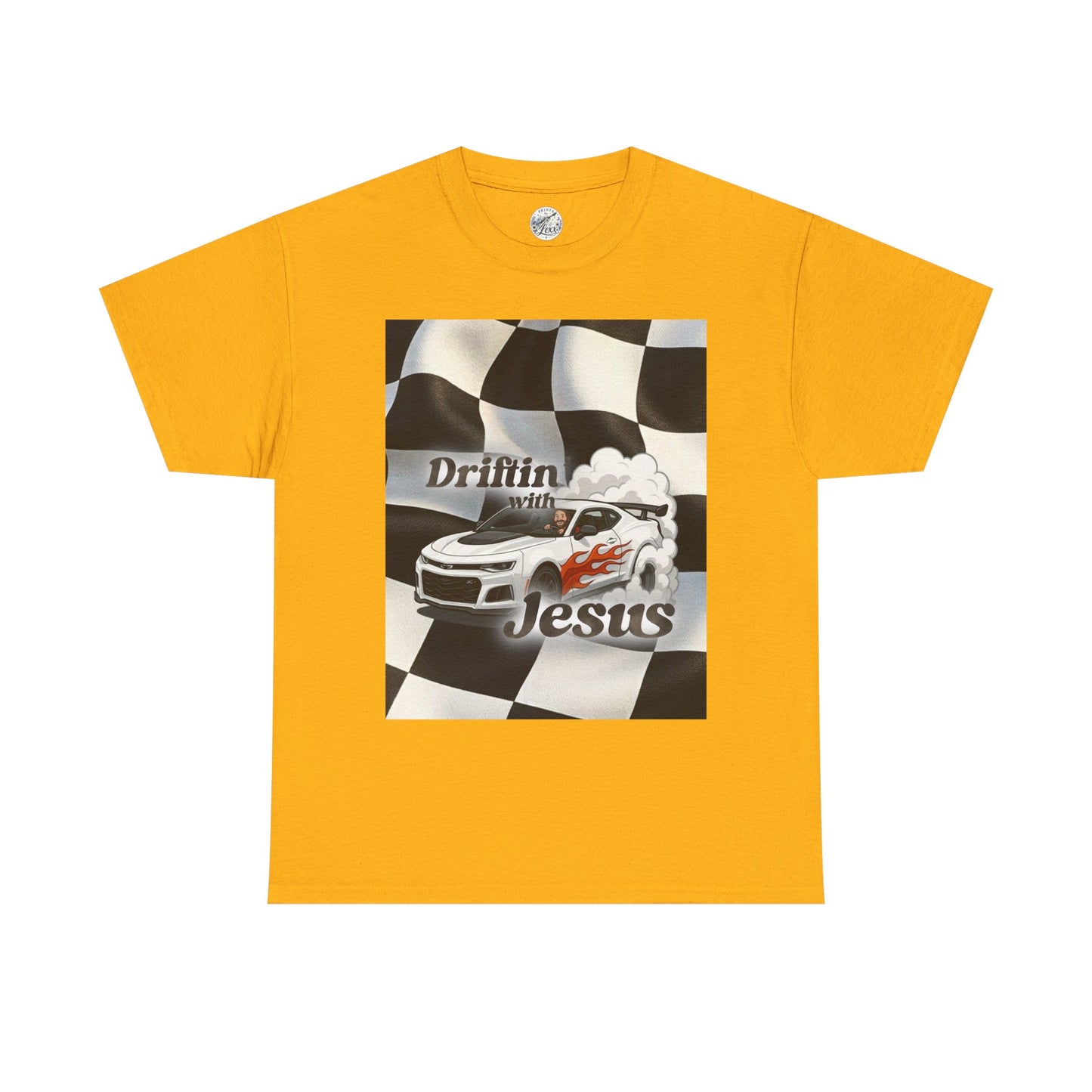 Driftin' with Jesus Tee — Christian Racing Graphic T-Shirt