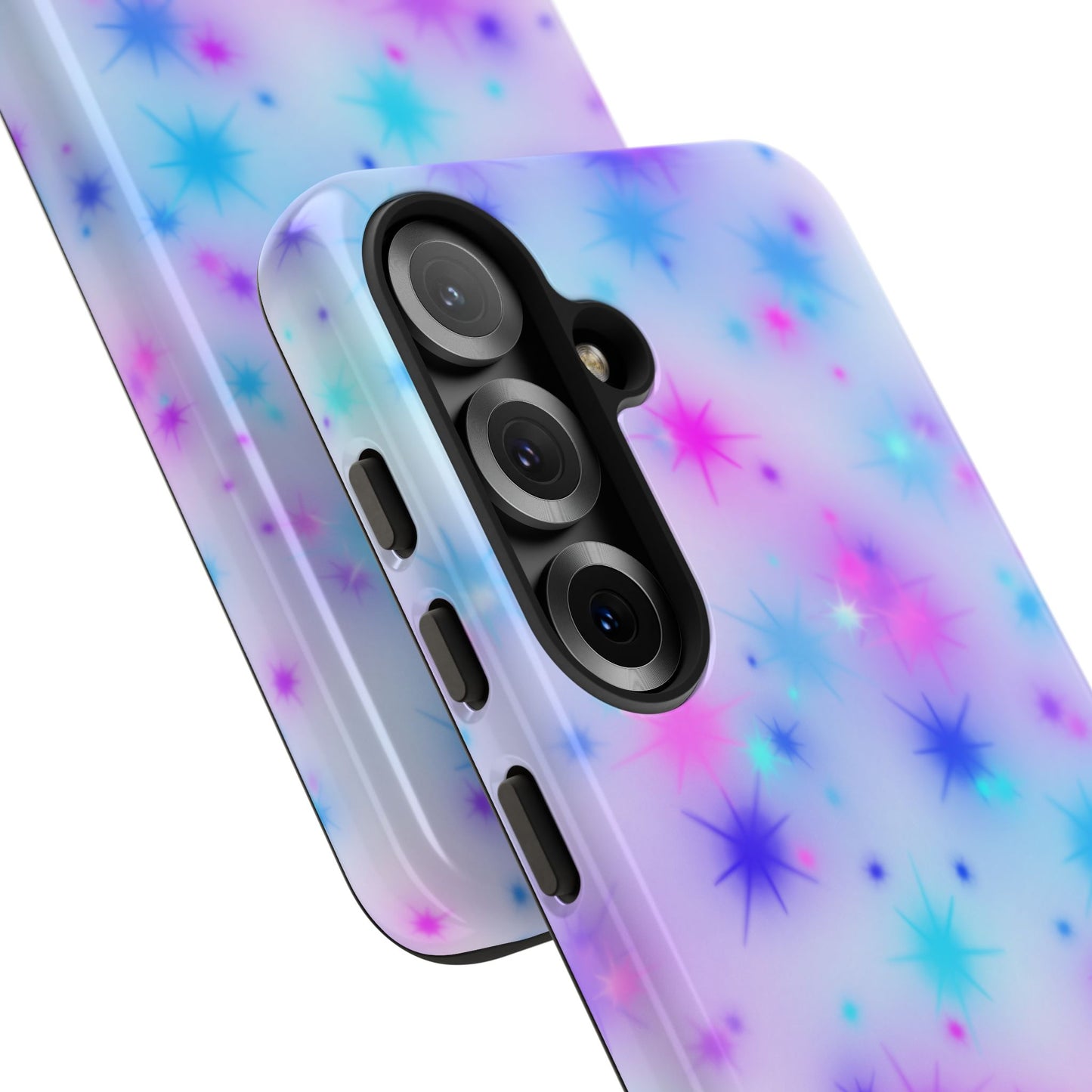 Galaxy Sparkle Tough Phone Case - Pastel Starburst Protective Cover