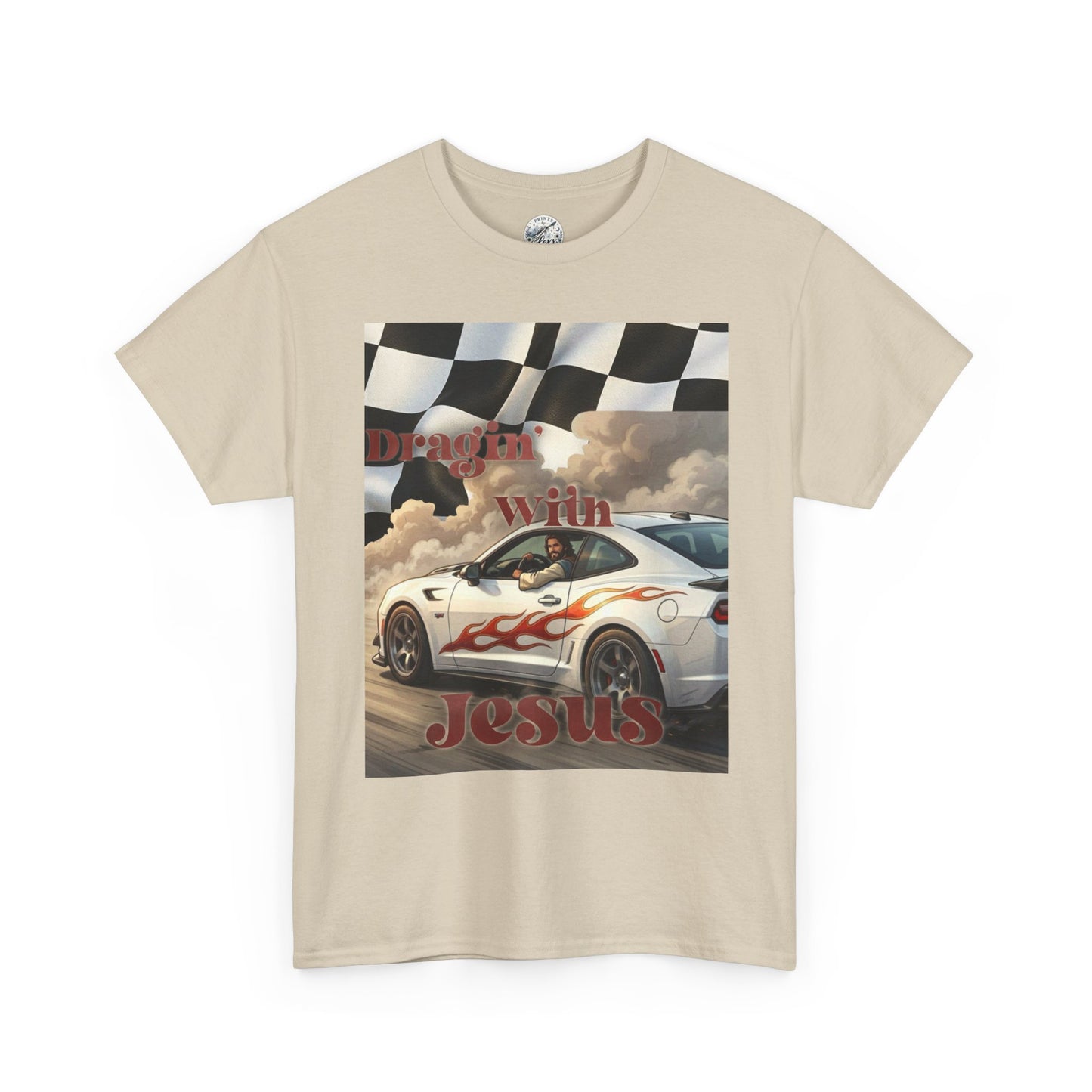 Racing With Jesus T-Shirt — Faith & Speed Graphic Tee