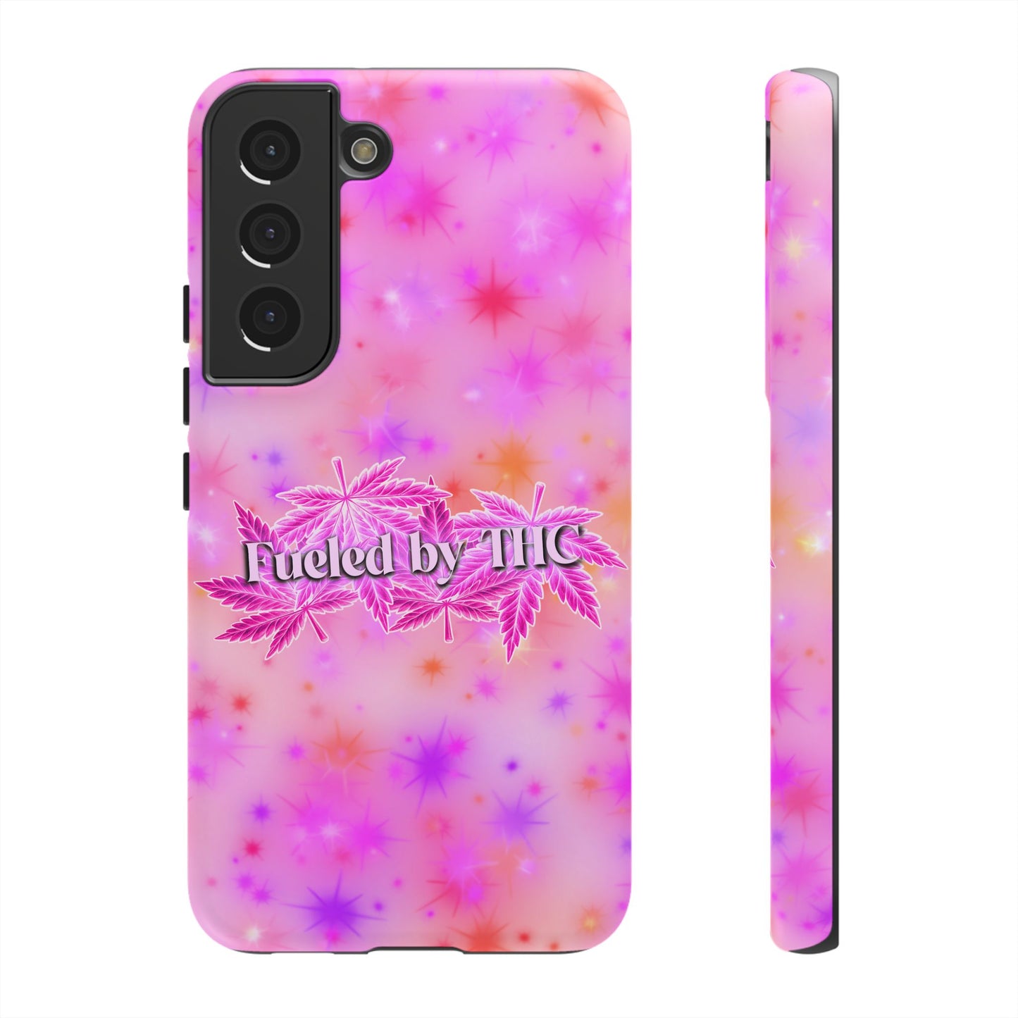 Tough Case — "Fueled by THC" Pink Tie-Dye Phone Cover