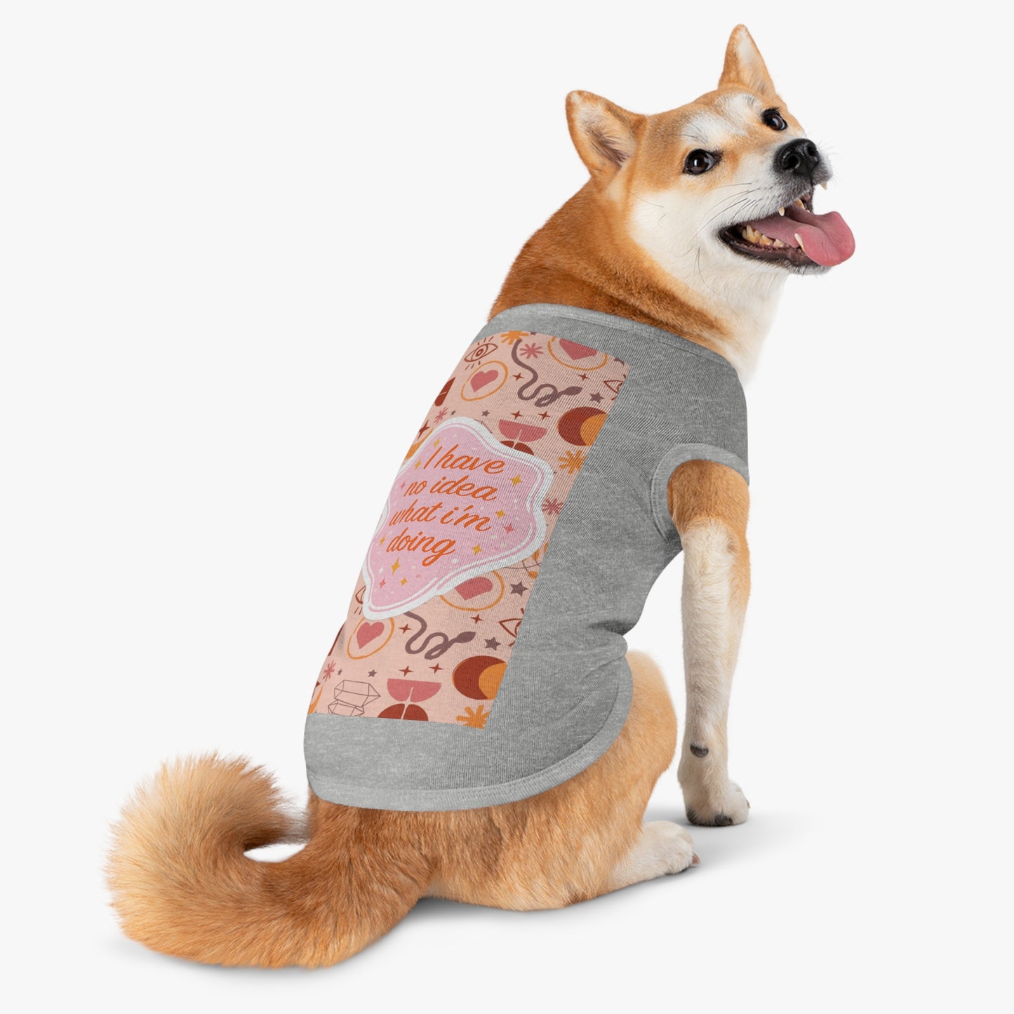 I Have No Idea What I’m Doing Pet Tank Top — Cute Witchy Pattern Dog Shirt