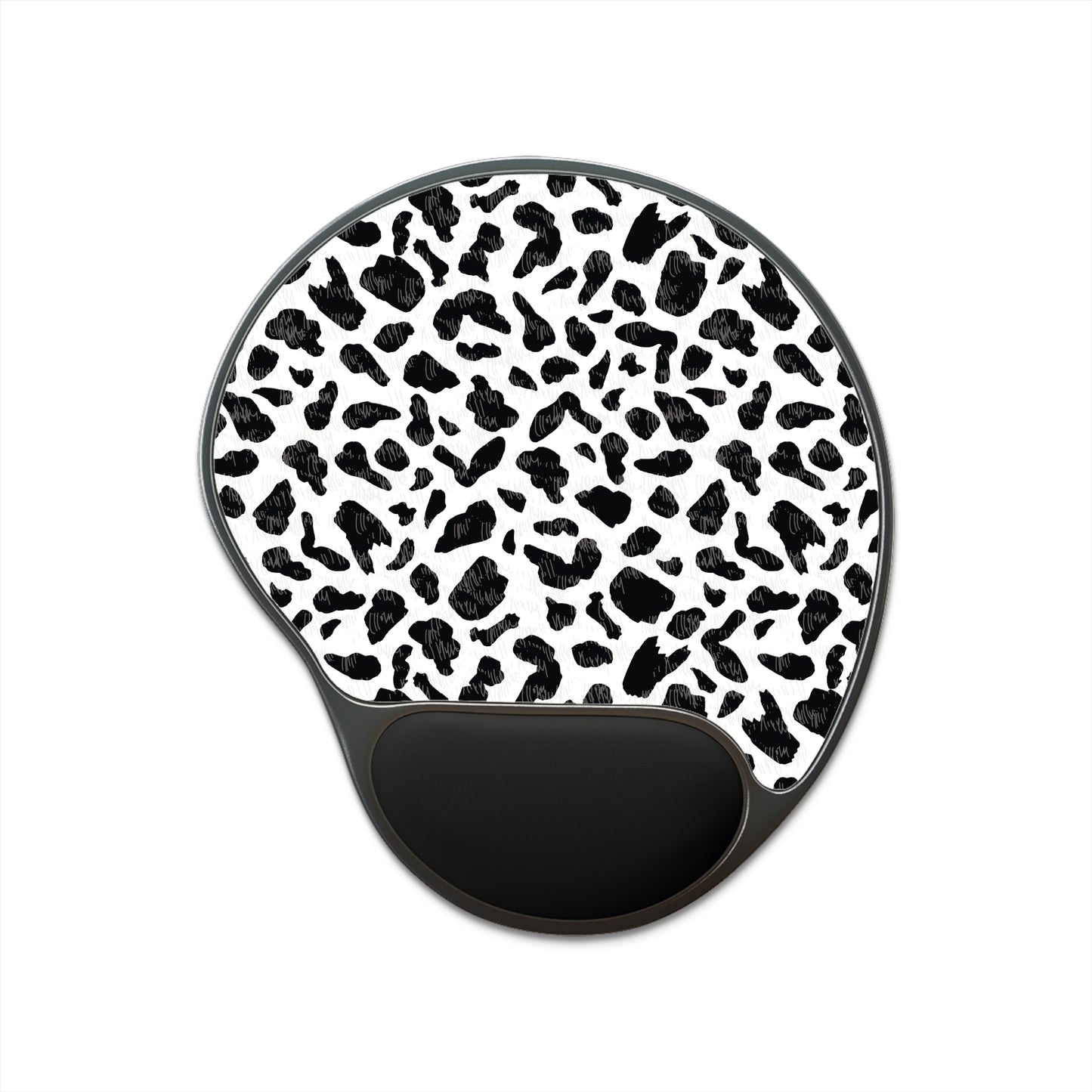 Black & White cow print Mouse Pad with Gel Wrist Rest
