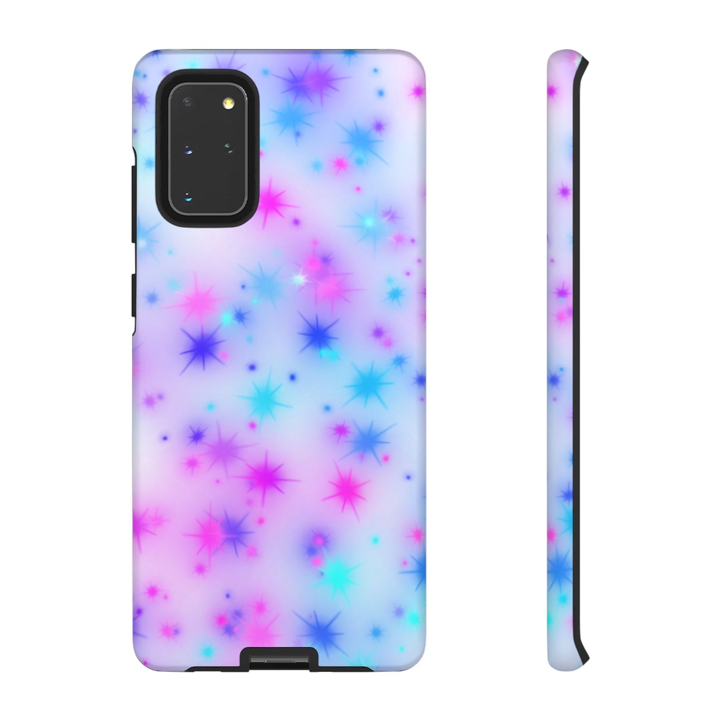 Galaxy Sparkle Tough Phone Case - Pastel Starburst Protective Cover