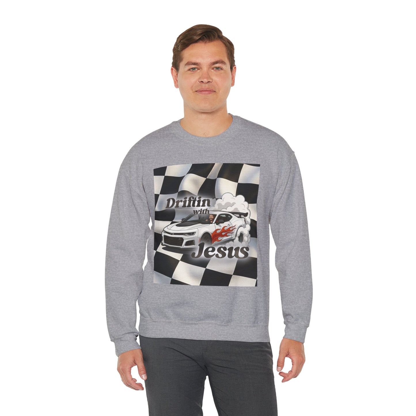 Drifting with Jesus Unisex Heavy Blend™ Crewneck Sweatshirt