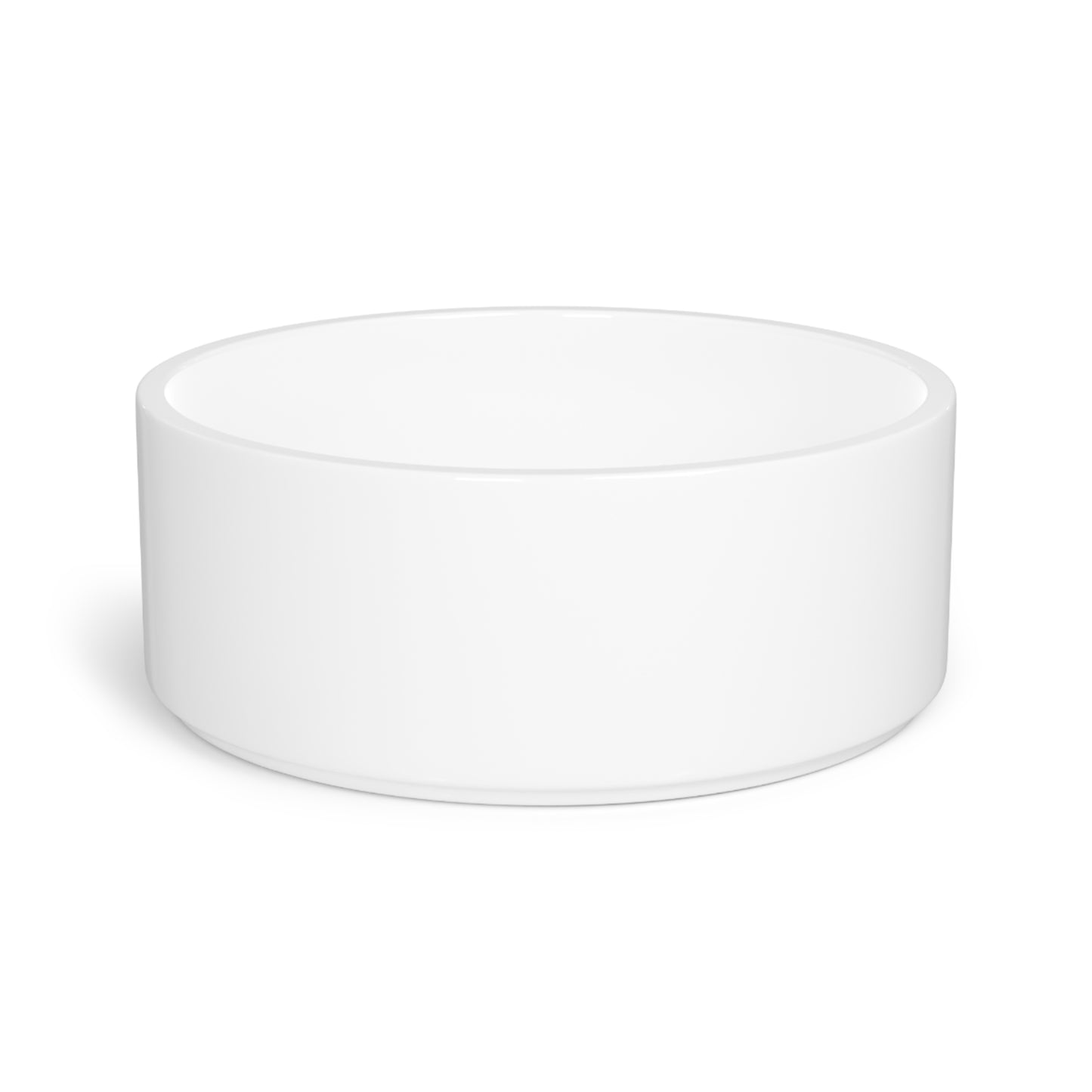 Personalized Floral Pet Bowl — Custom Name Dog & Cat Food Dish