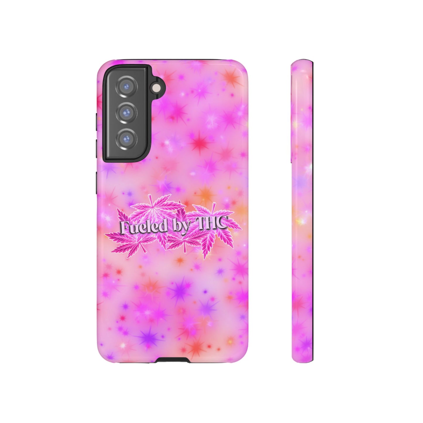 Tough Case — "Fueled by THC" Pink Tie-Dye Phone Cover