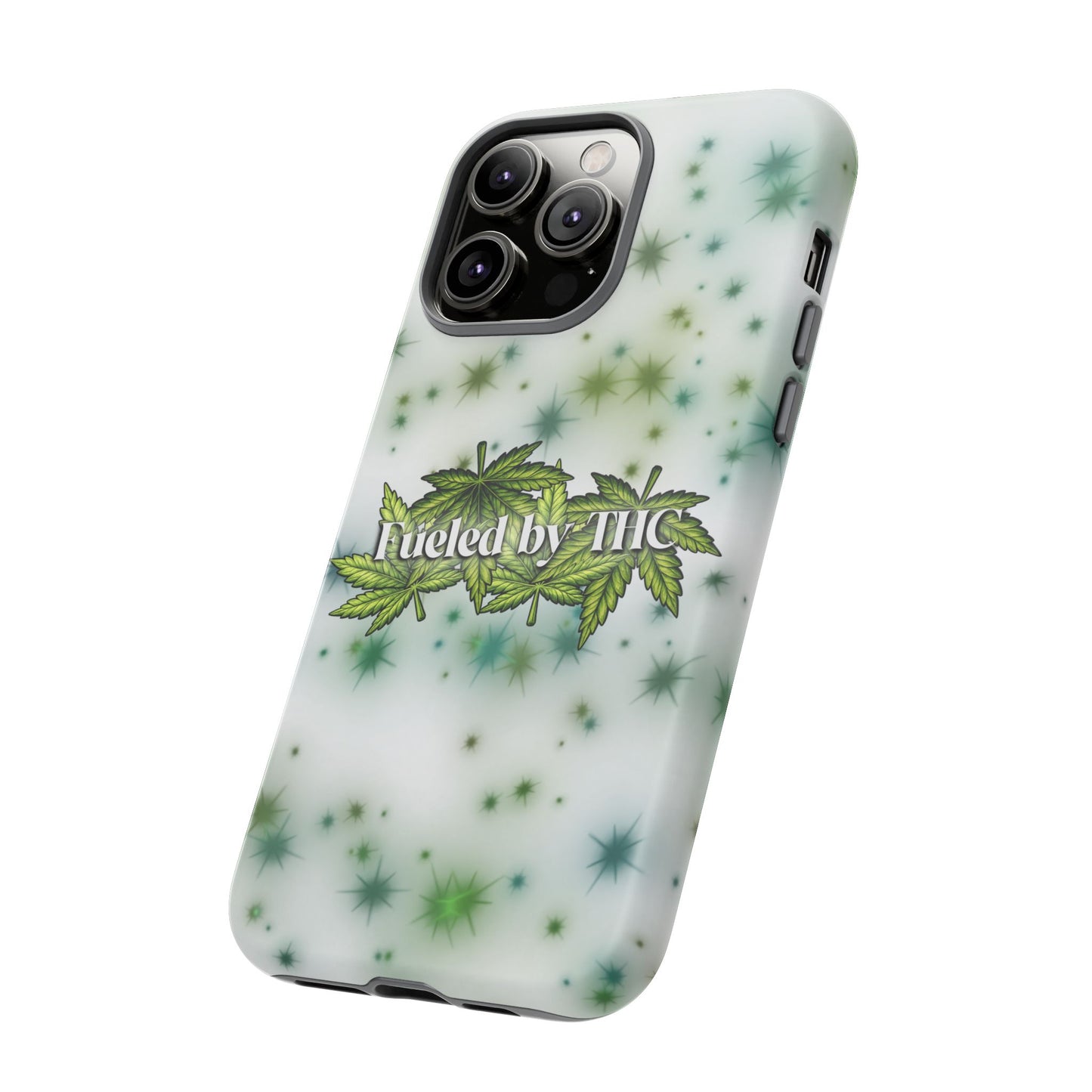 Phone Case — “Fueled by THC” Green Leaf Design