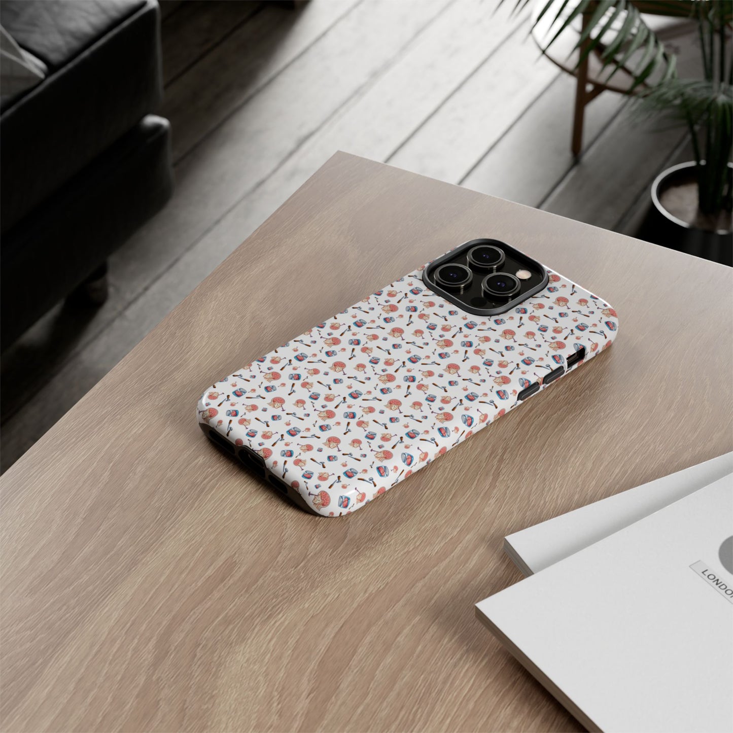 Lobotomy design Tough Phone Case – Durable Protective Cover with lobotomy Pattern