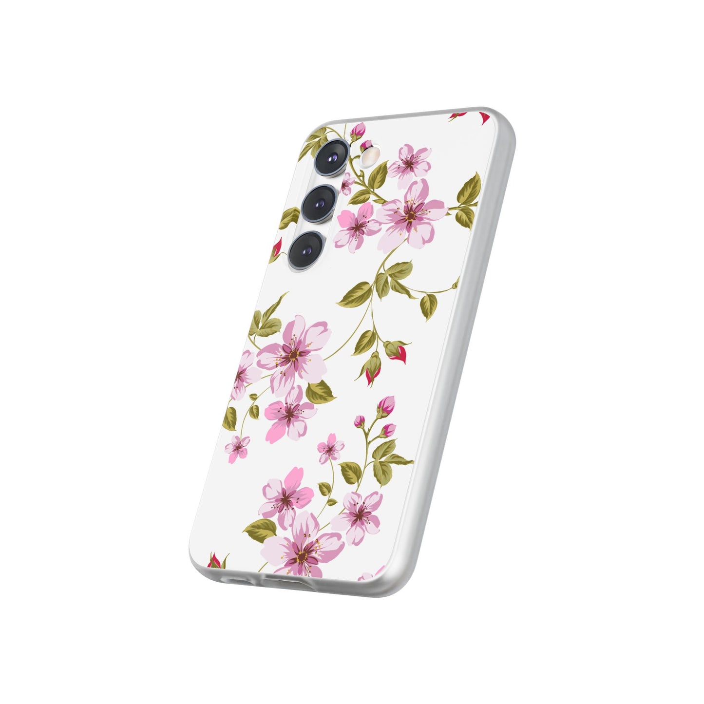 Floral Pink Blossom Phone Case — Slim Flexi Protective Case