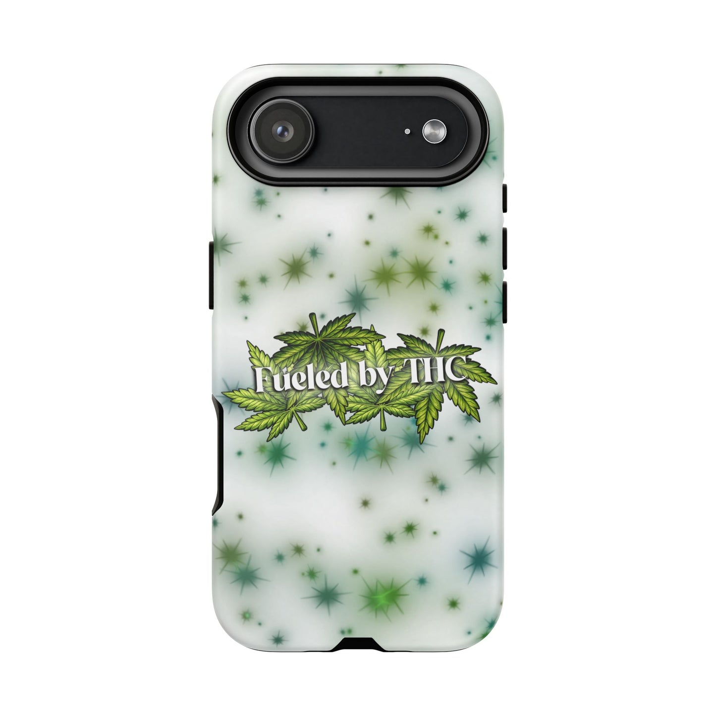 Phone Case — “Fueled by THC” Green Leaf Design