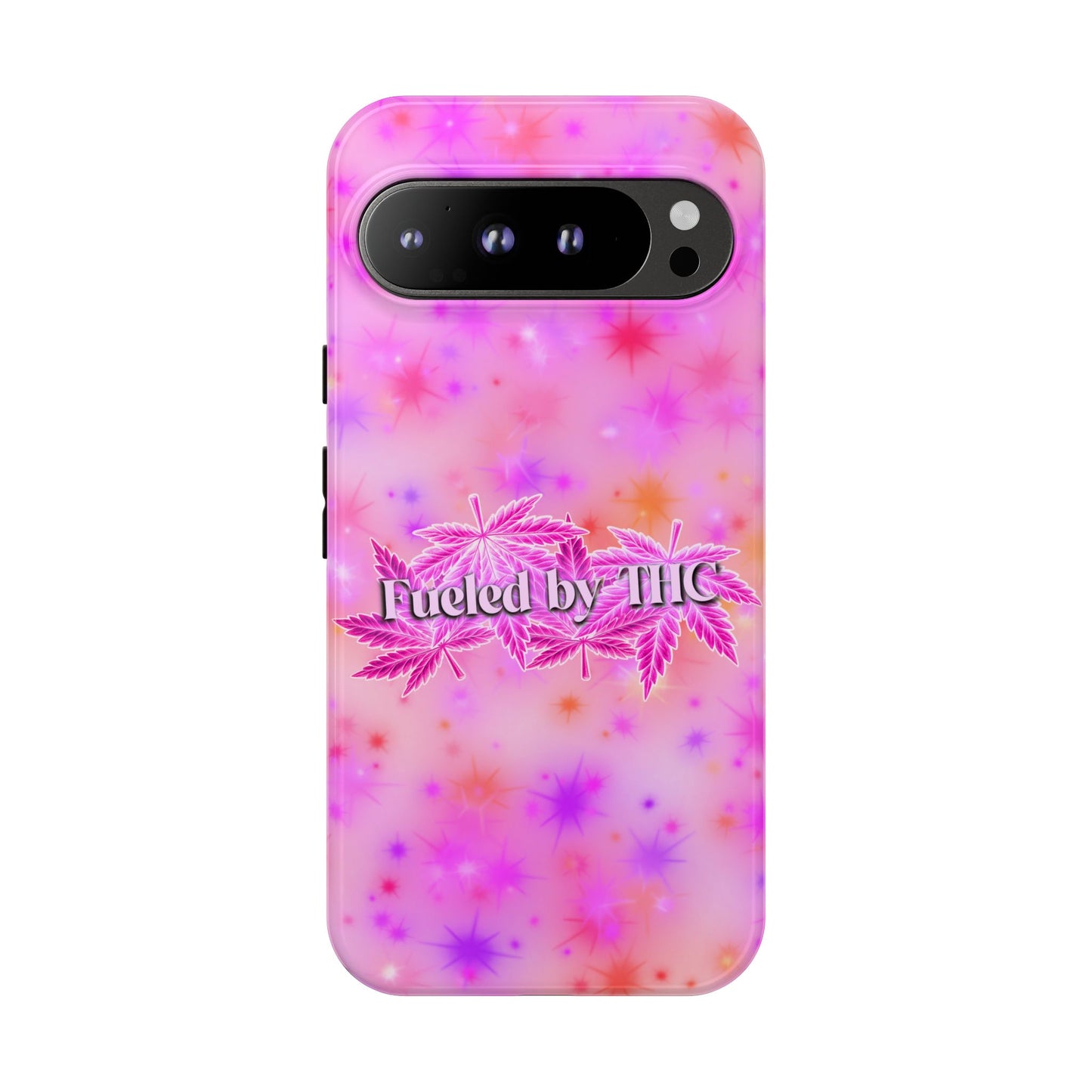 Tough Case — "Fueled by THC" Pink Tie-Dye Phone Cover
