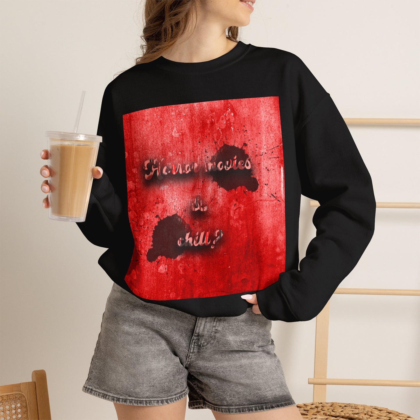 Horror movies & chill Unisex Heavy Blend™ Crewneck Sweatshirt