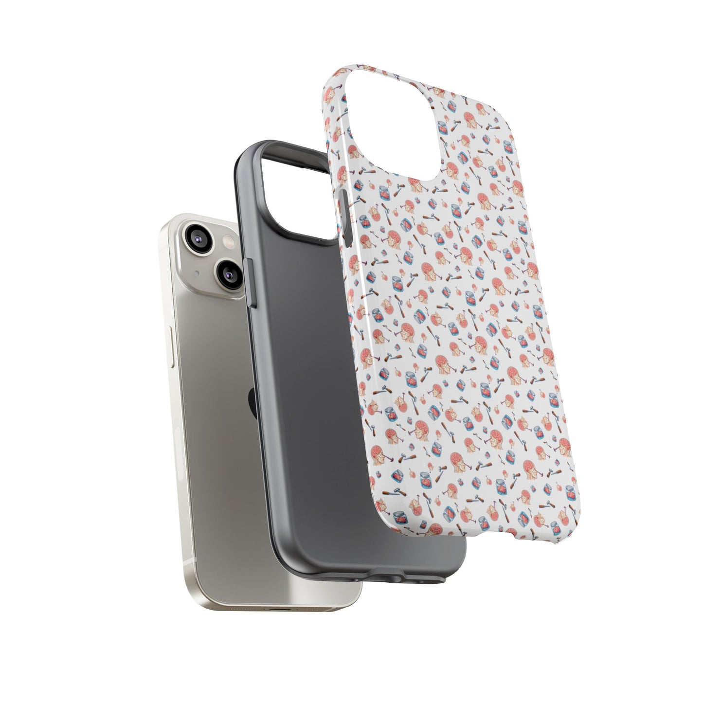 Lobotomy design Tough Phone Case – Durable Protective Cover with lobotomy Pattern