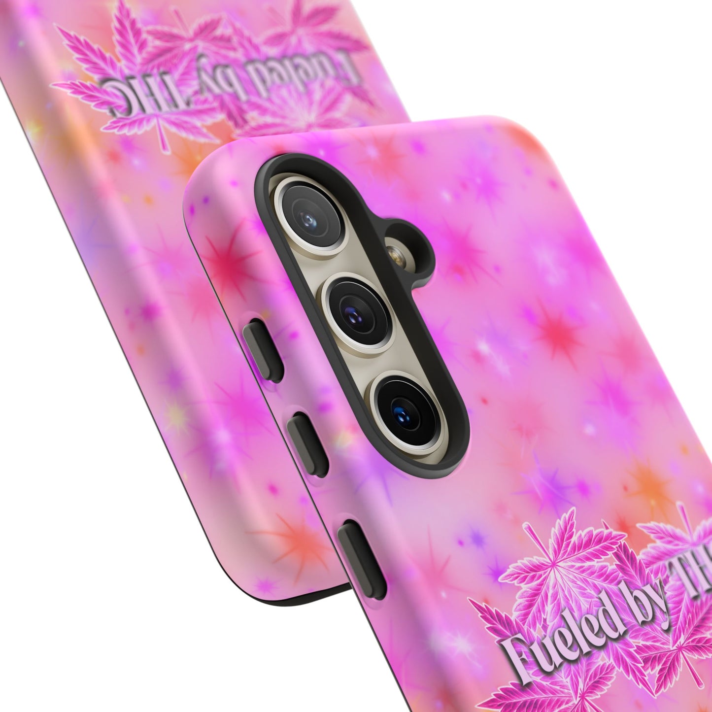 Tough Case — "Fueled by THC" Pink Tie-Dye Phone Cover
