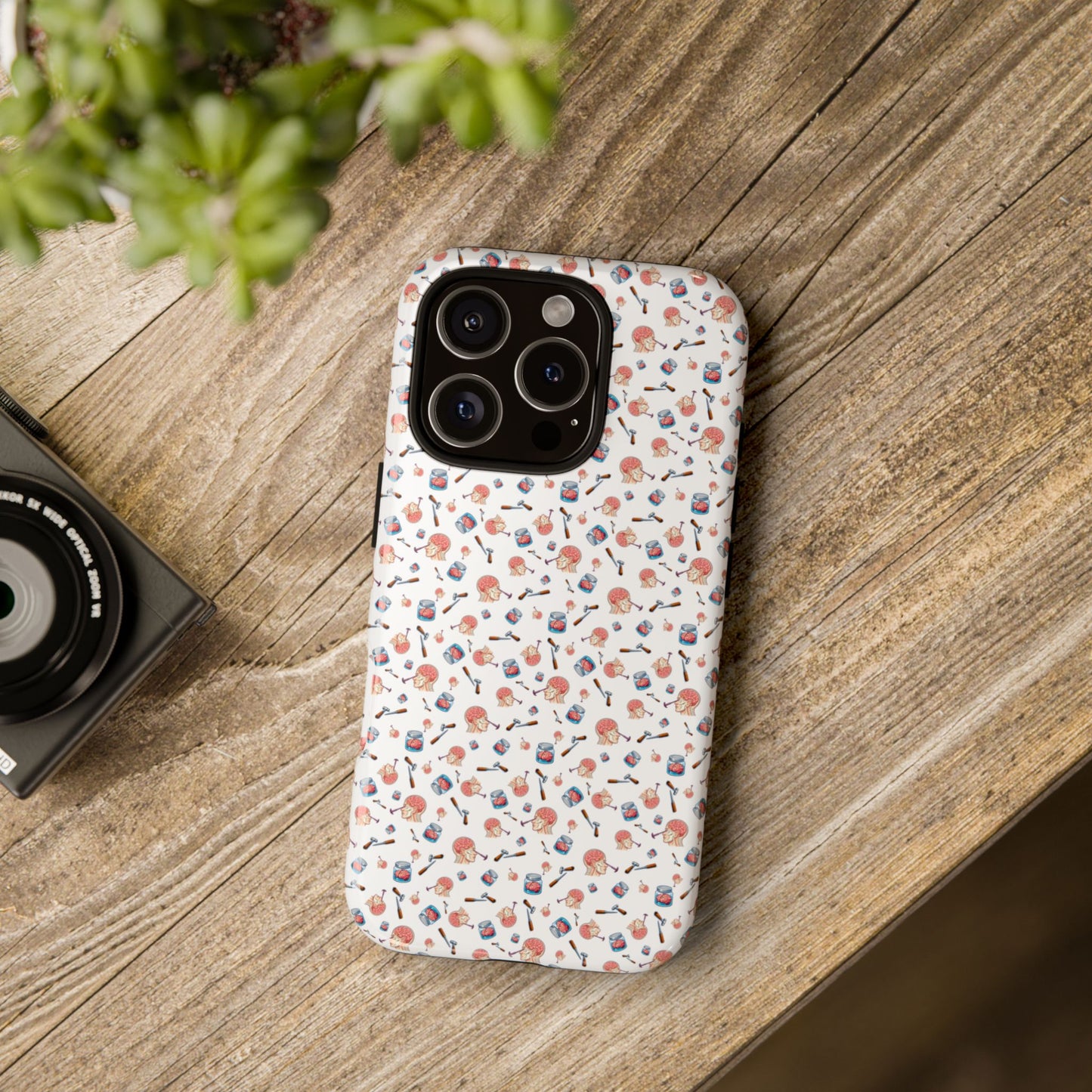 Lobotomy design Tough Phone Case – Durable Protective Cover with lobotomy Pattern
