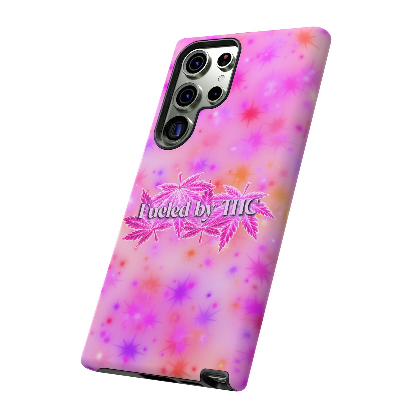 Tough Case — "Fueled by THC" Pink Tie-Dye Phone Cover