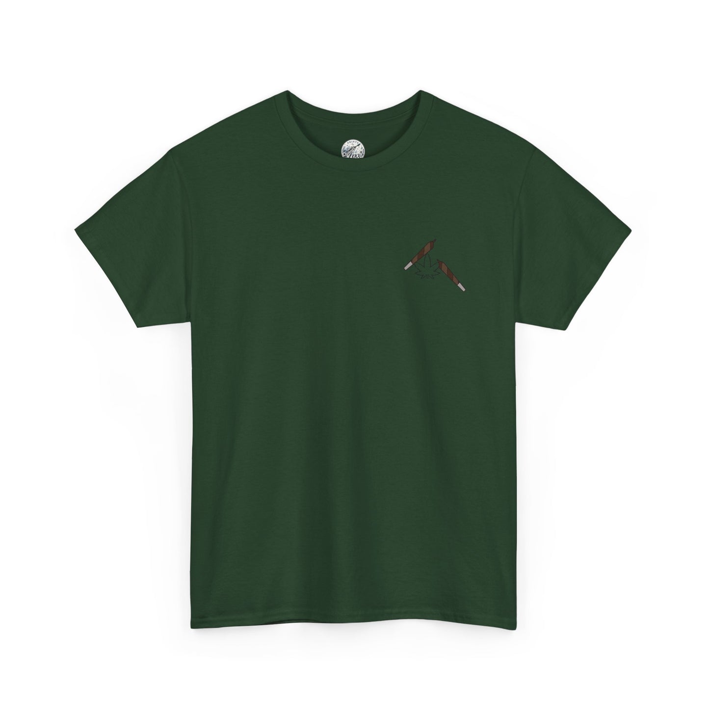 T-Shirt — "Pass joints, Not judgments" Retro Green Script Tee