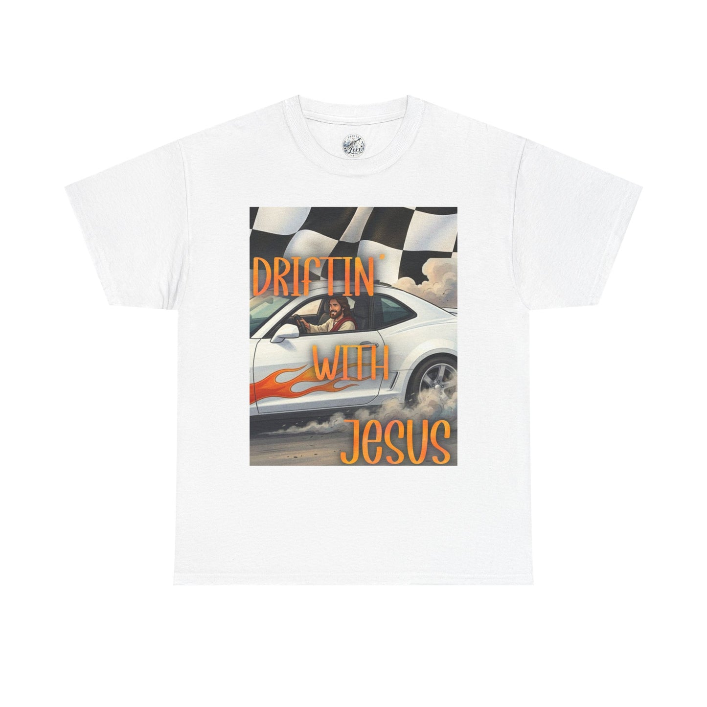 Driftin' with Jesus T-Shirt — Christian Racing Graphic Tee