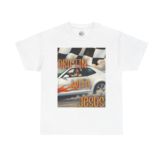 Driftin' with Jesus T-Shirt — Christian Racing Graphic Tee
