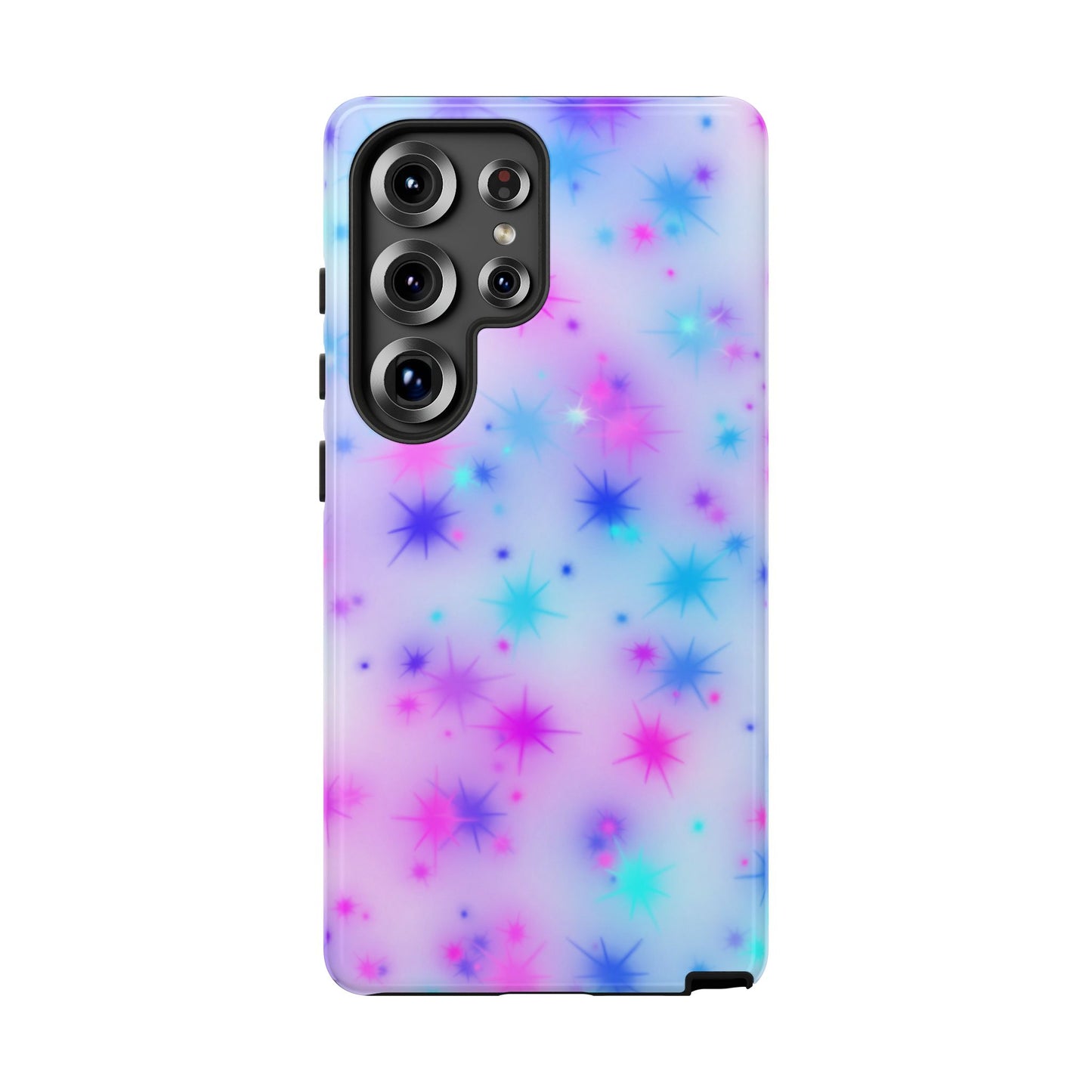 Galaxy Sparkle Tough Phone Case - Pastel Starburst Protective Cover