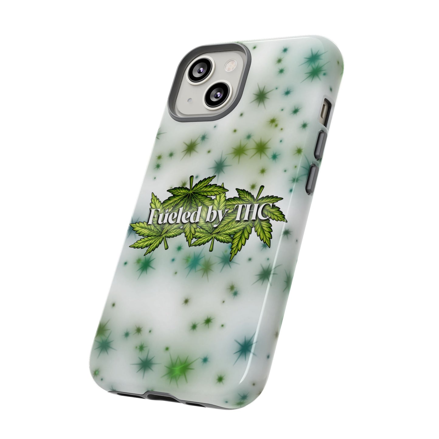 Phone Case — “Fueled by THC” Green Leaf Design