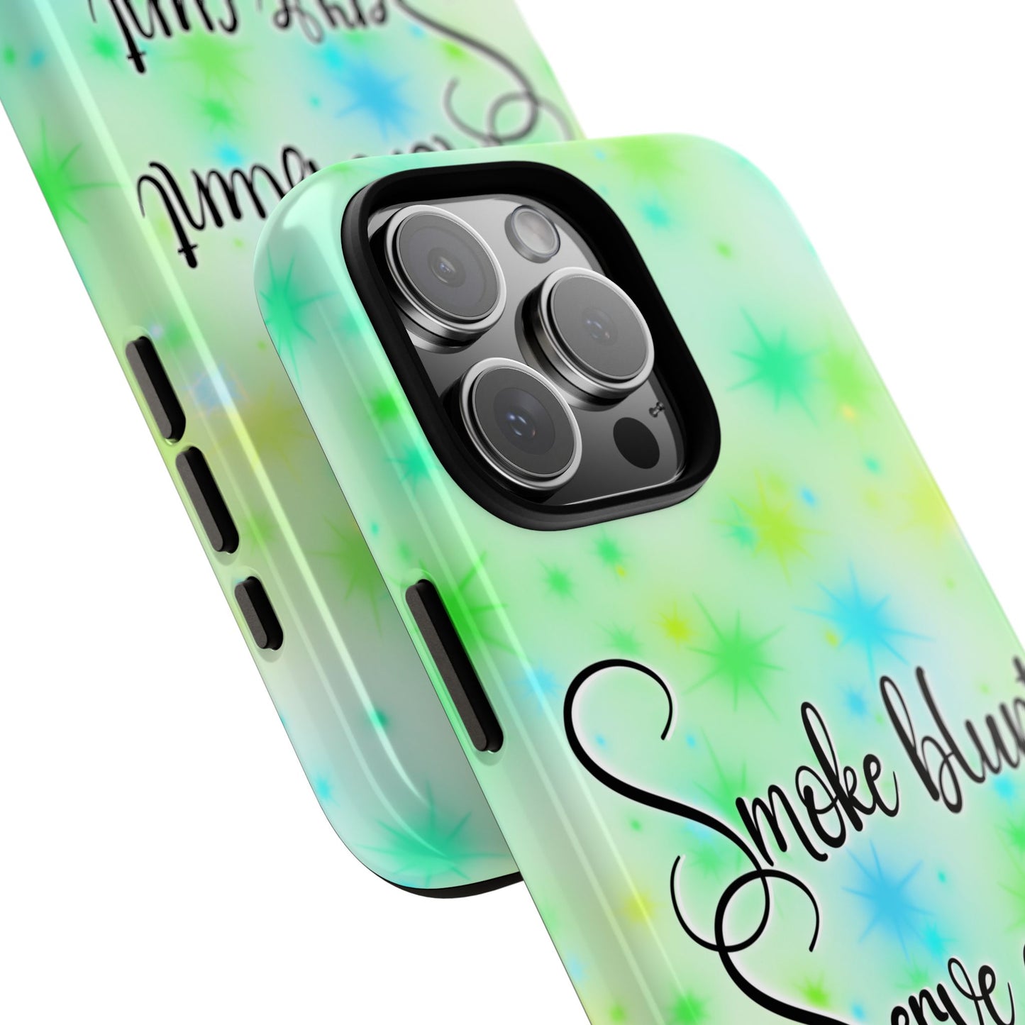 Phone Case — "Smoke blunt, Serve cunt" Green Starburst Tough Case