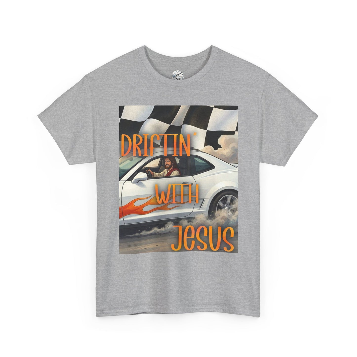 Driftin' with Jesus T-Shirt — Christian Racing Graphic Tee