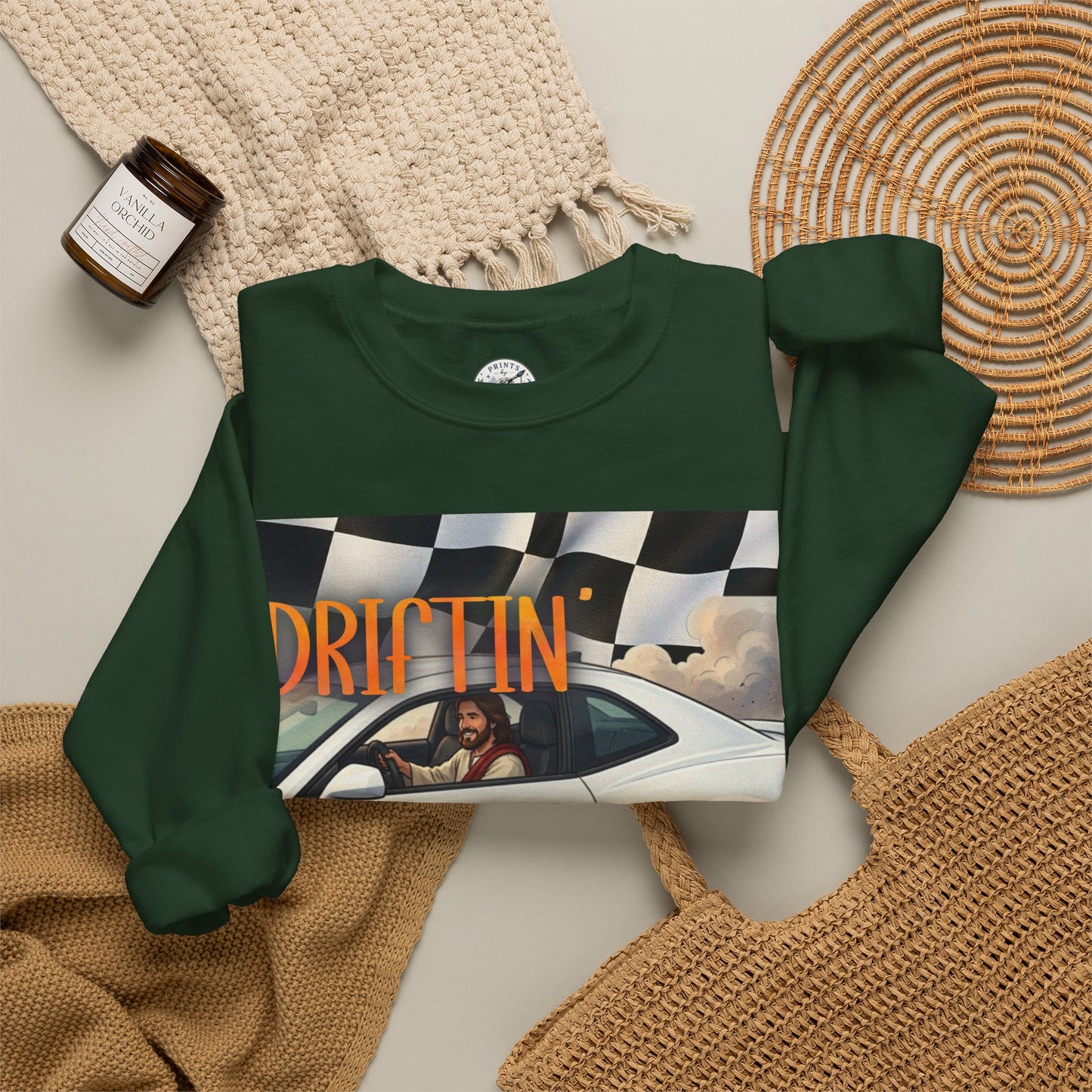 Drifting with Jesus Unisex Heavy Blend™ Crewneck Sweatshirt