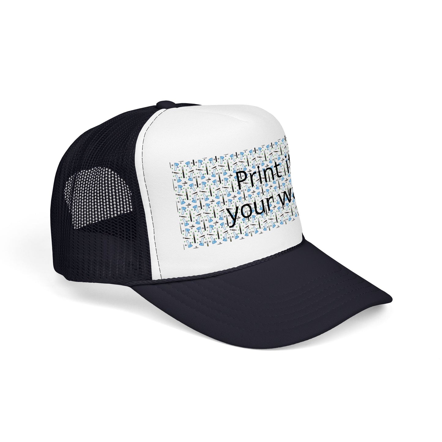 Foam Trucker Hat — "Print it your way" Custom Graphic Mesh Cap