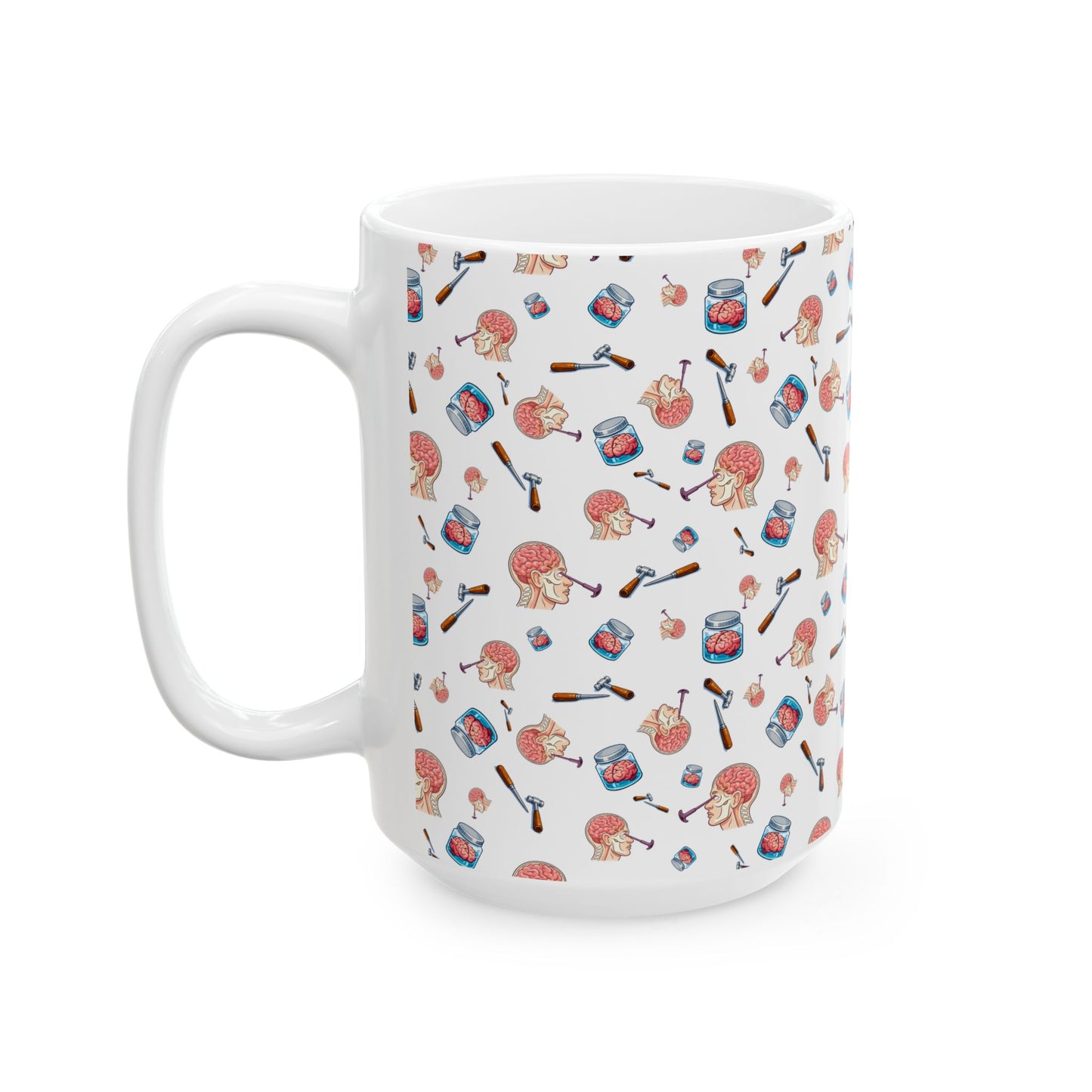 Lobotomy design Ceramic Mug, (11oz, 15oz)