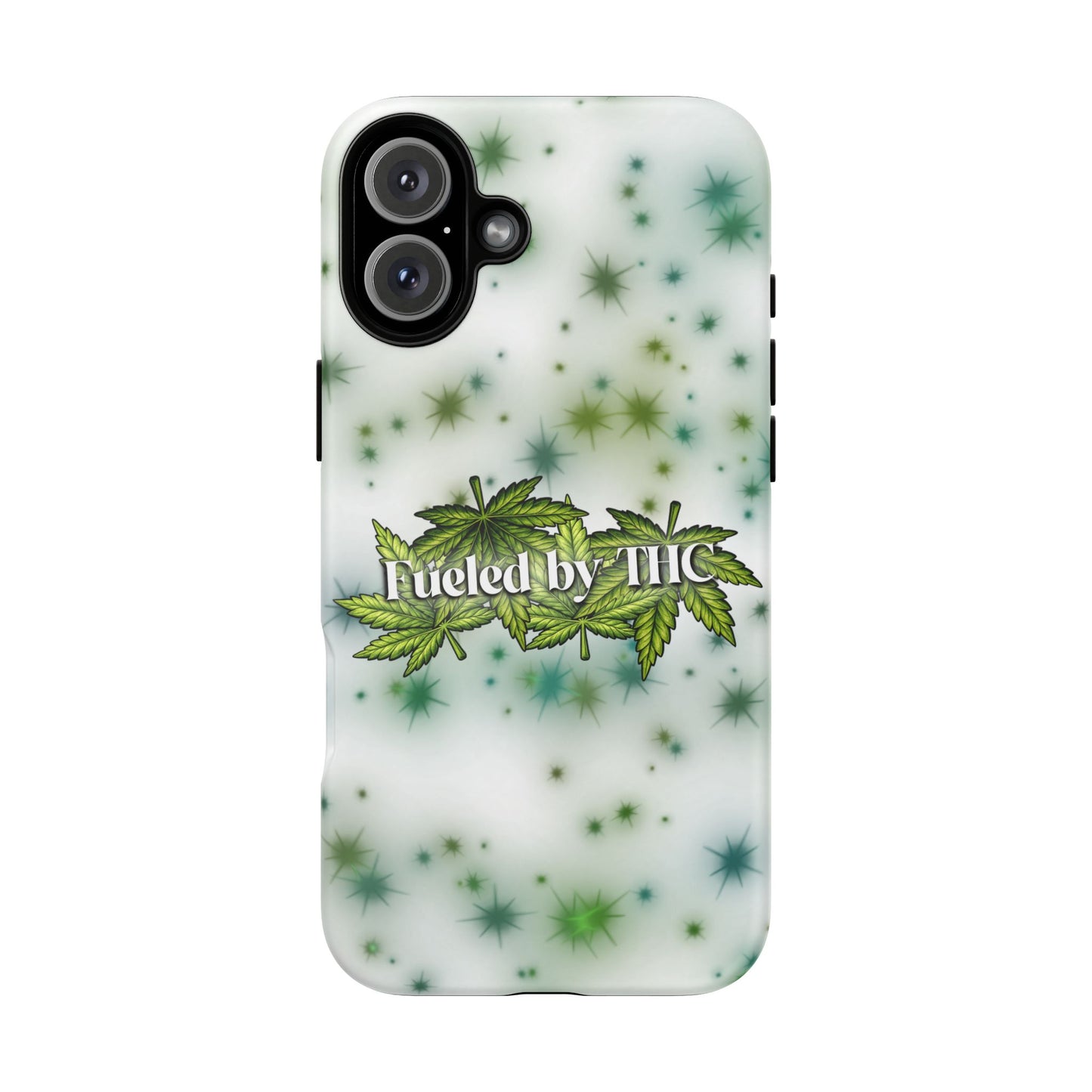 Phone Case — “Fueled by THC” Green Leaf Design