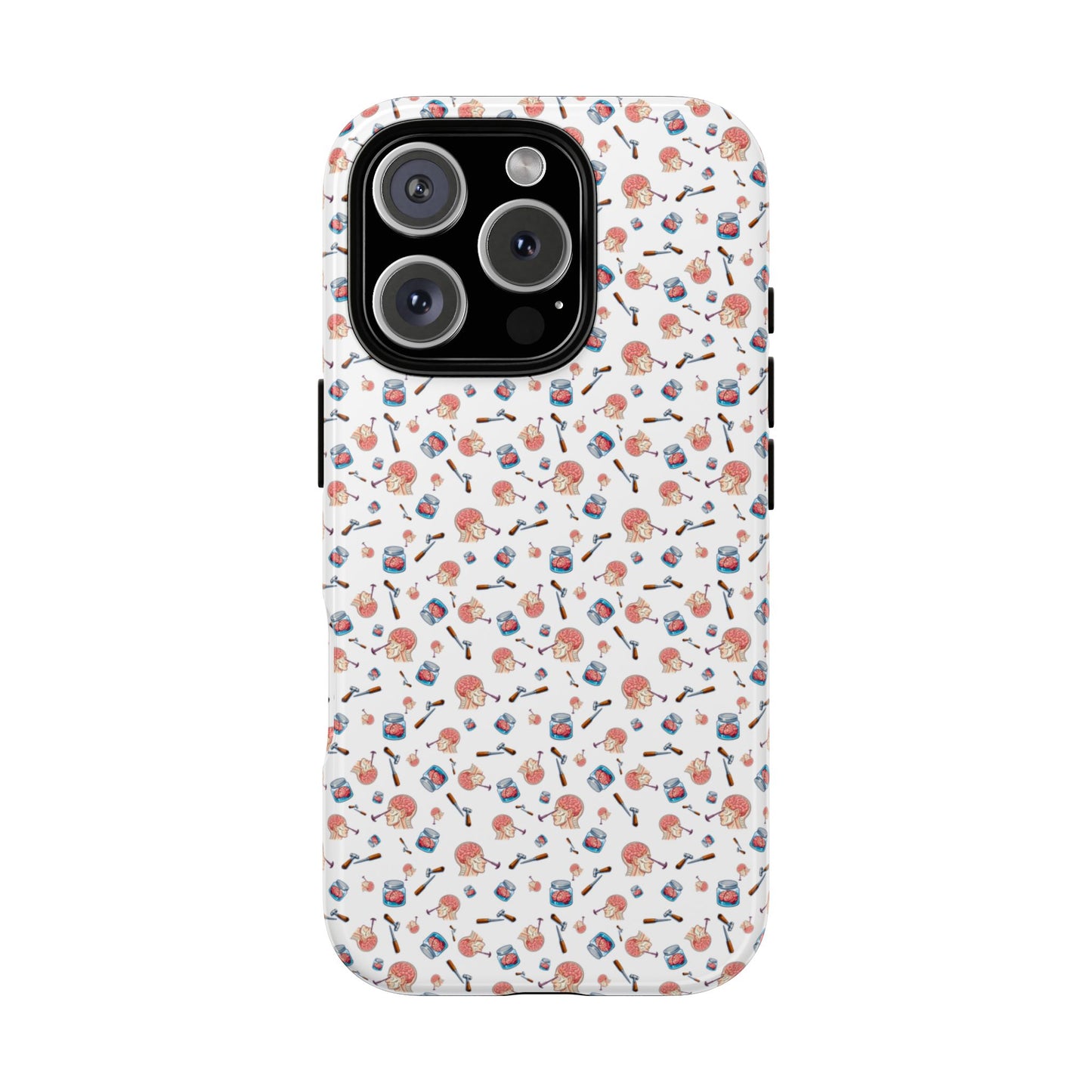 Lobotomy design Tough Phone Case – Durable Protective Cover with lobotomy Pattern