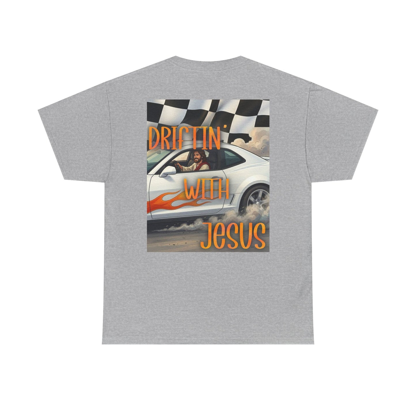Driftin' With Jesus T-Shirt — Vintage Car Faith Graphic Tee