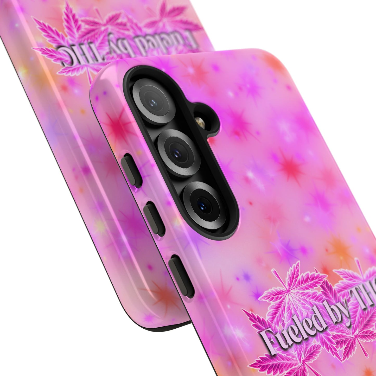 Tough Case — "Fueled by THC" Pink Tie-Dye Phone Cover
