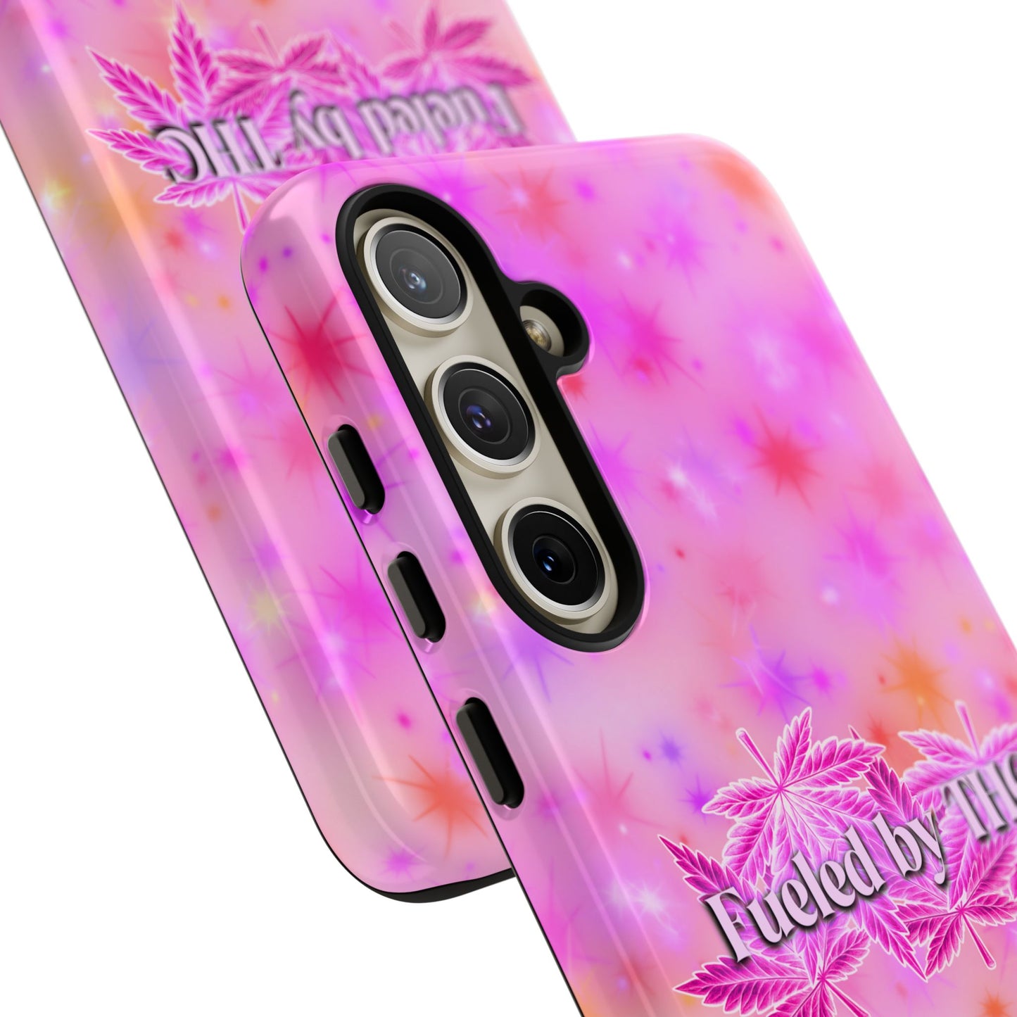 Tough Case — "Fueled by THC" Pink Tie-Dye Phone Cover