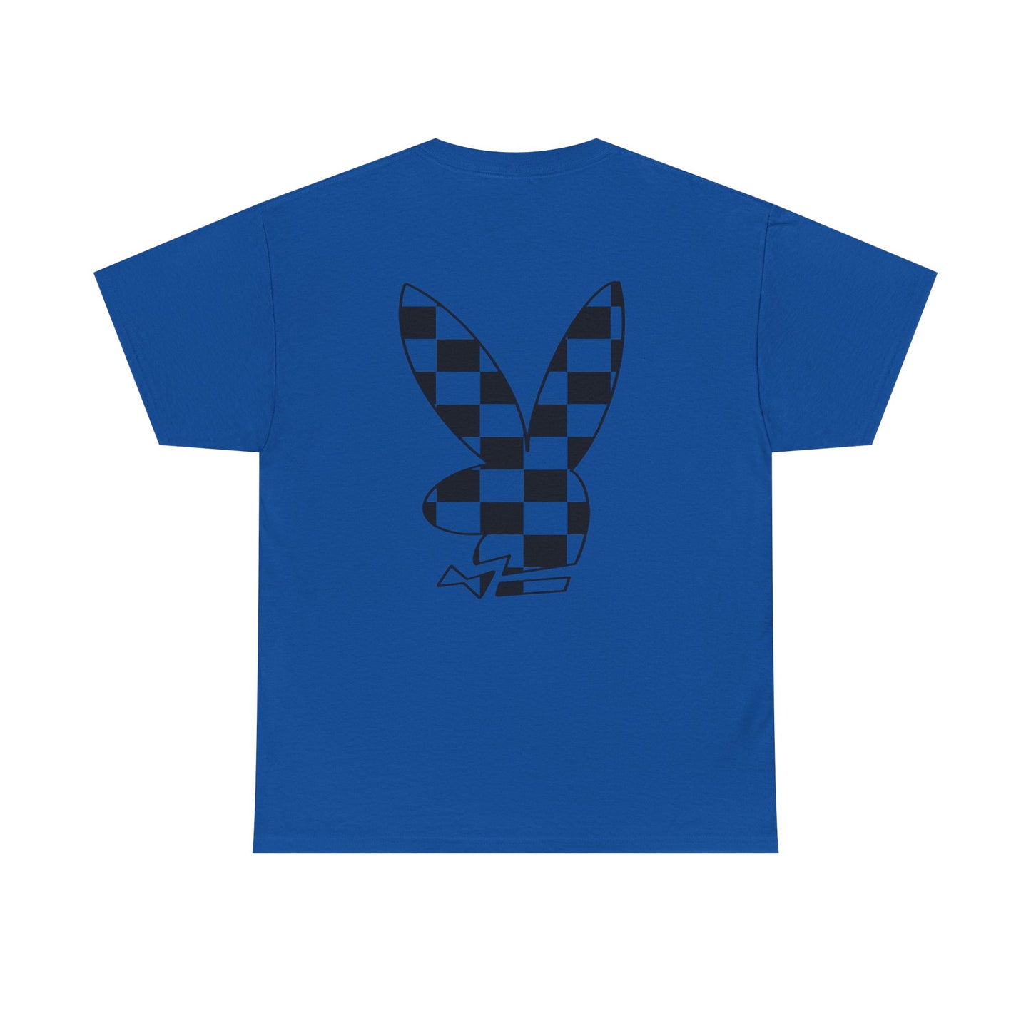 Checkerboard Bunny Tee — Retro Skate-Inspired Graphic T-Shirt